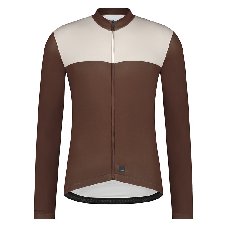 Велоджерсі Shimano Apice long sleeves, коричневе, розм. M