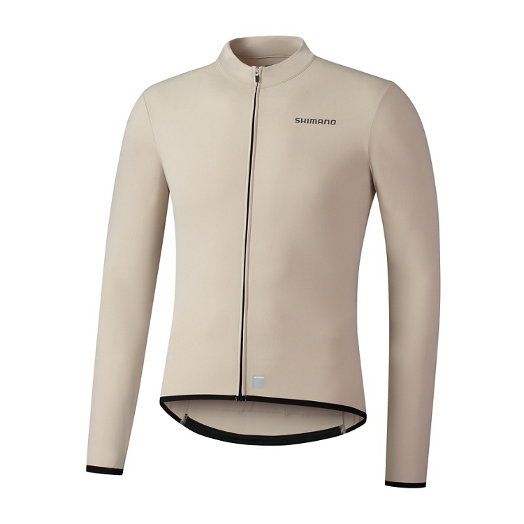 Велоджерсі жіноче Shimano Apice long sleeves утеплене, бежеве, розм. M