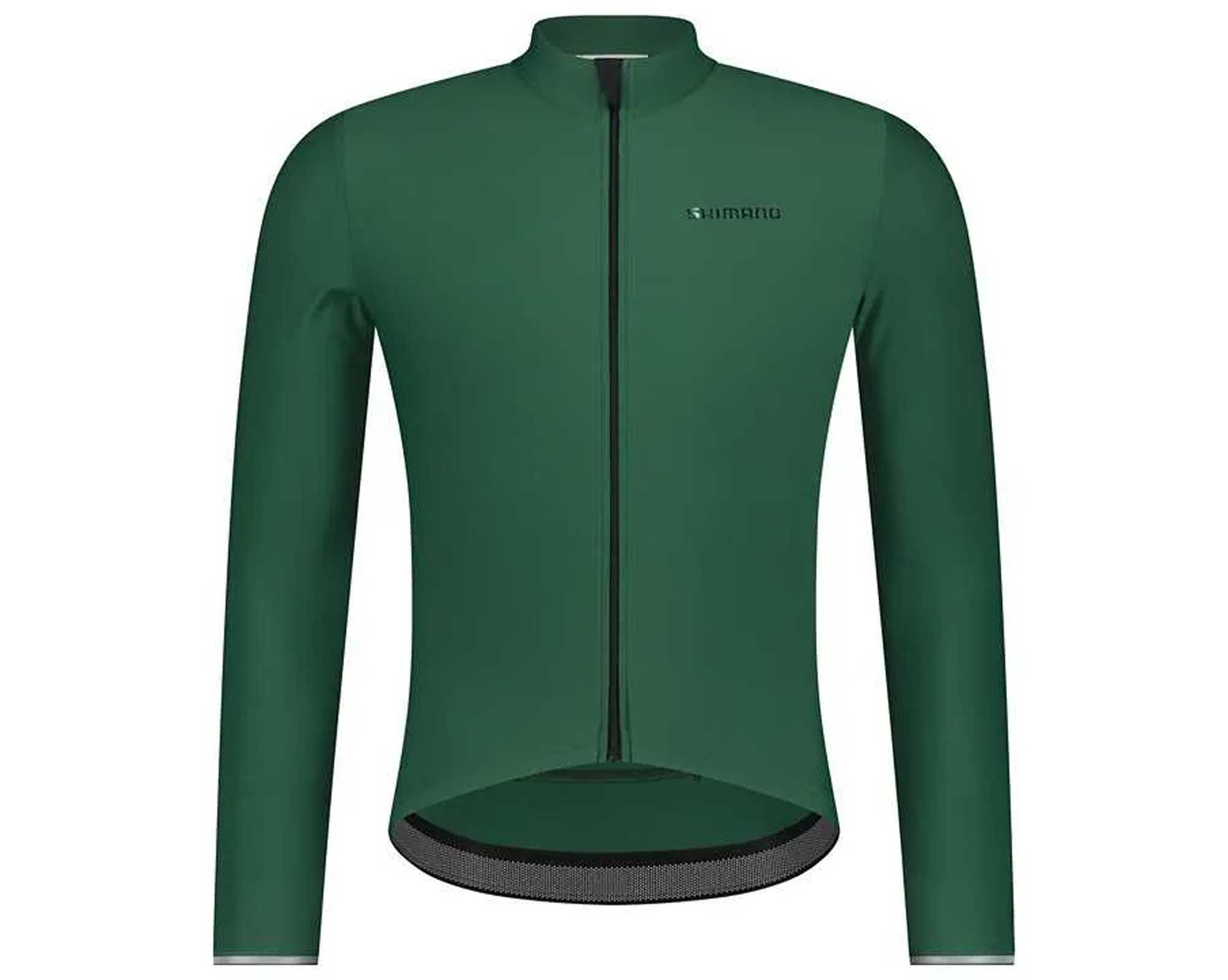 Велоджерси Shimano Stile long sleeves утепленное, зеленое, разм. M
