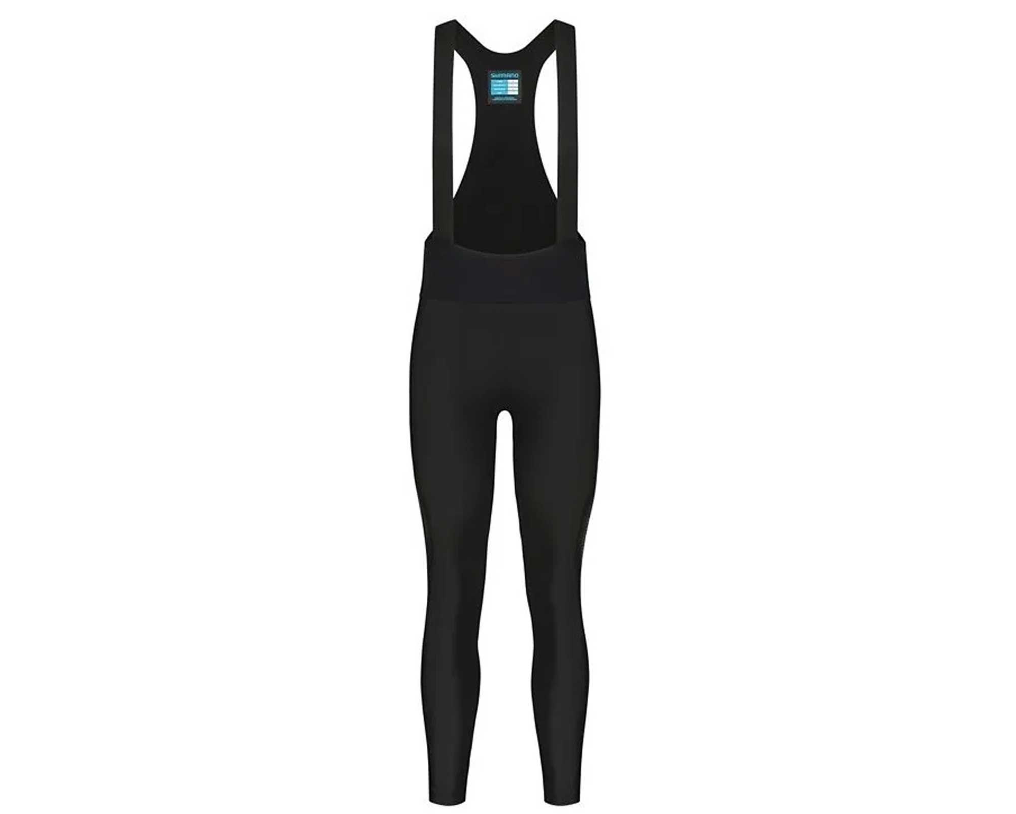 Велорейтузы Shimano Maestrale intera с лямками, черные, разм. XL