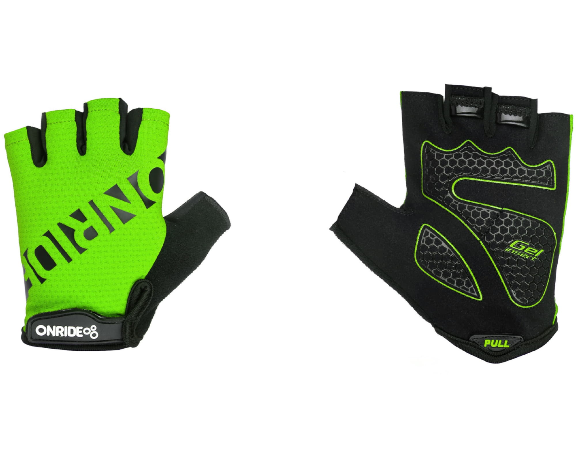 Перчатки ONRIDE Hold 20 цвет Черный/Зеленый размер L