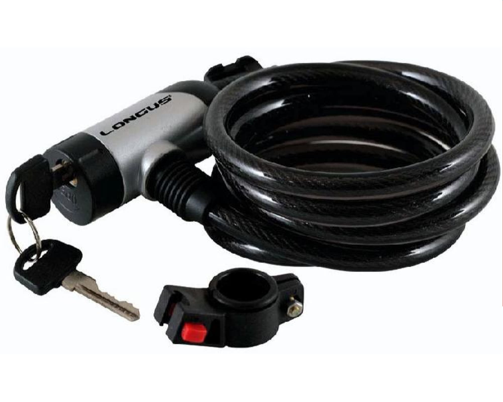 Замок Longus 10Х1800мм +кріплення, срібний