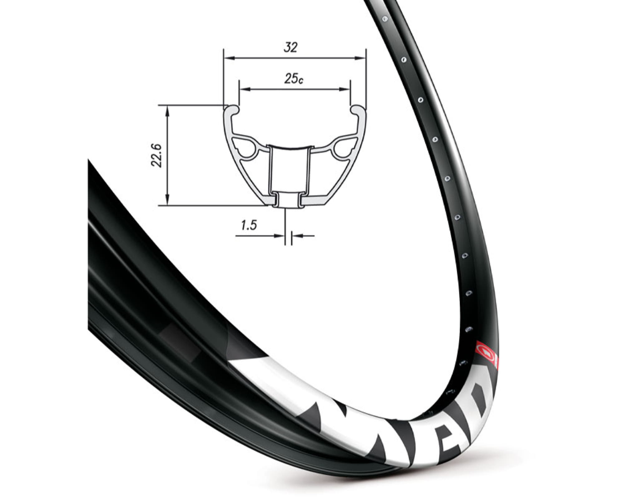 обод Mach1 MAD DISC, 26, 36 отв. AV черный