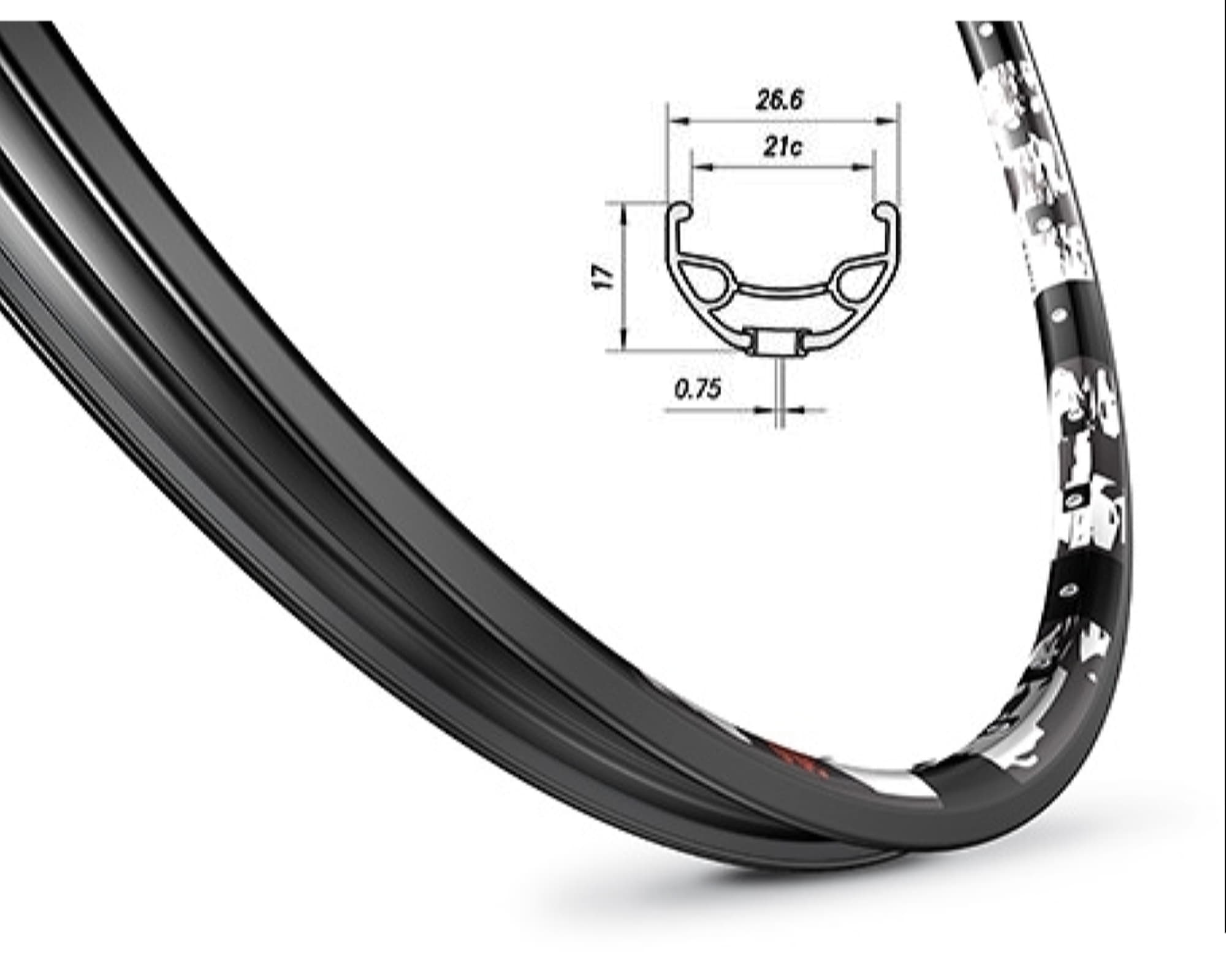 обод Mach1 KARMA DISC 29 32 отв. для диск. торм, черный, AV, 540g