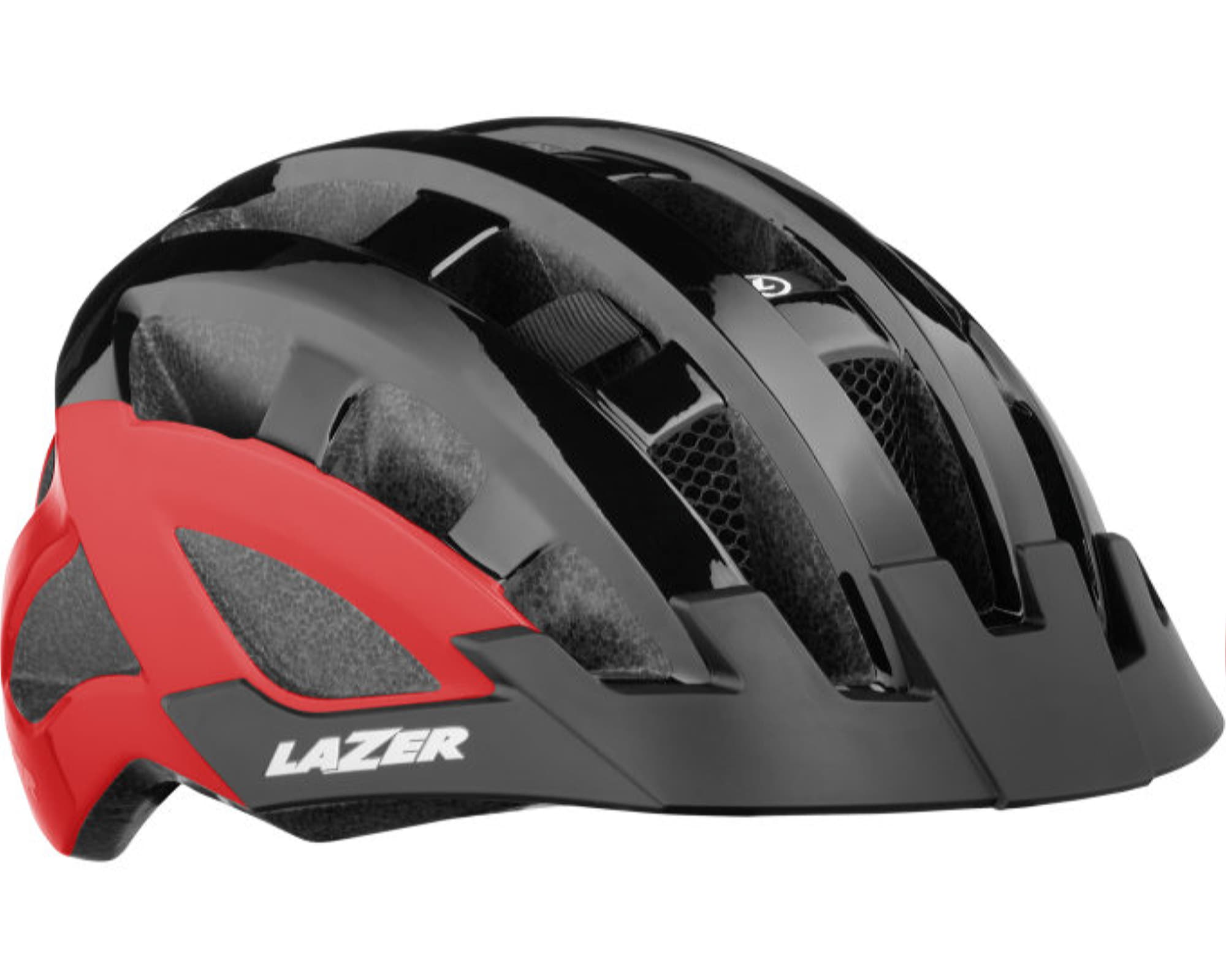 Шолом LAZER Compact dxl, чорно-червоний