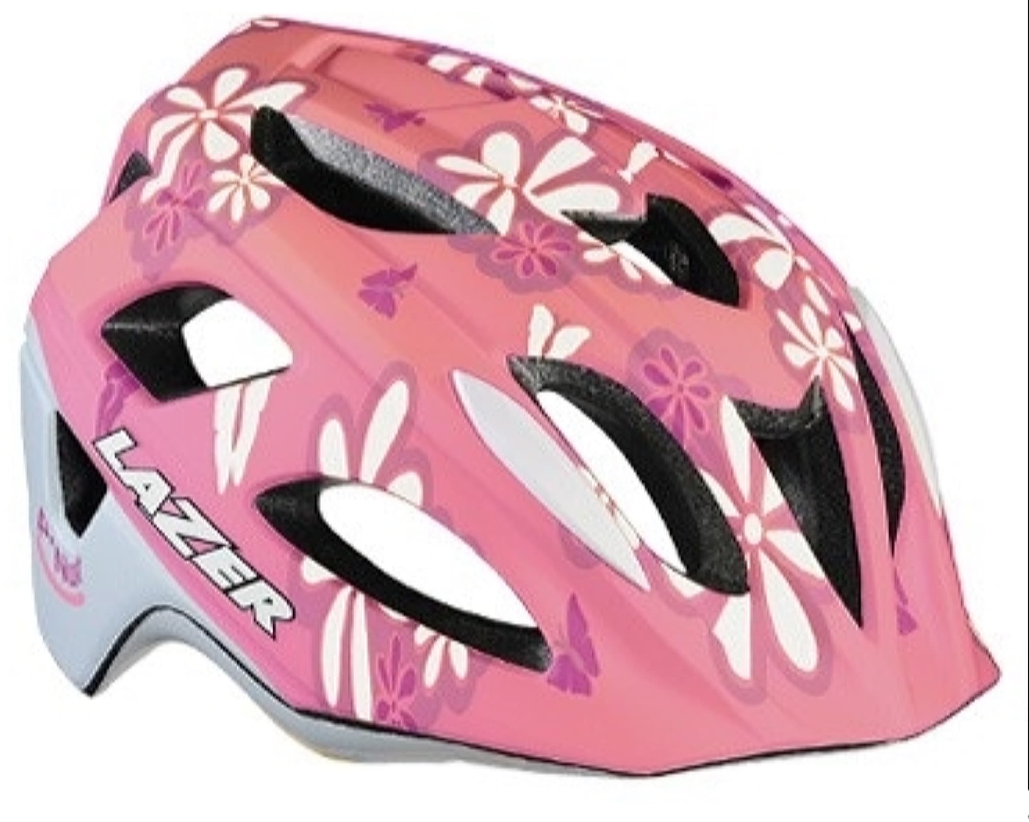 Шлем LAZER P`NUT детский, розовые цветы.