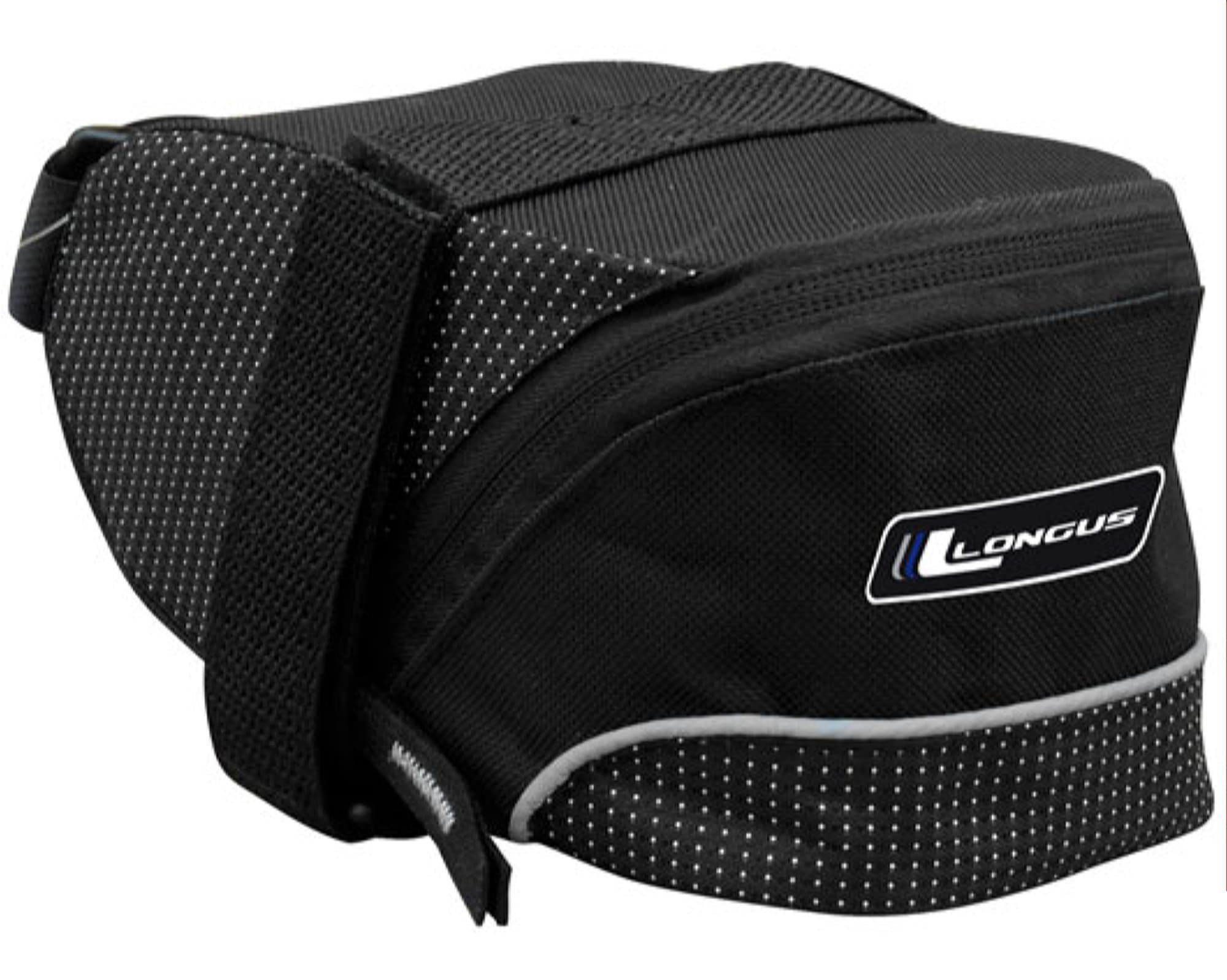 Сумка Longus STRAP-L під сідло, velcro чорний