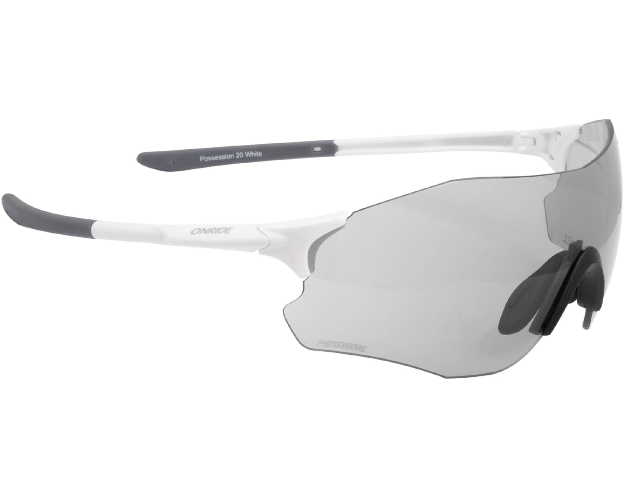 Очки ONRIDE Possession 20 матовые белые с линзами Photochromic (84-25%)
