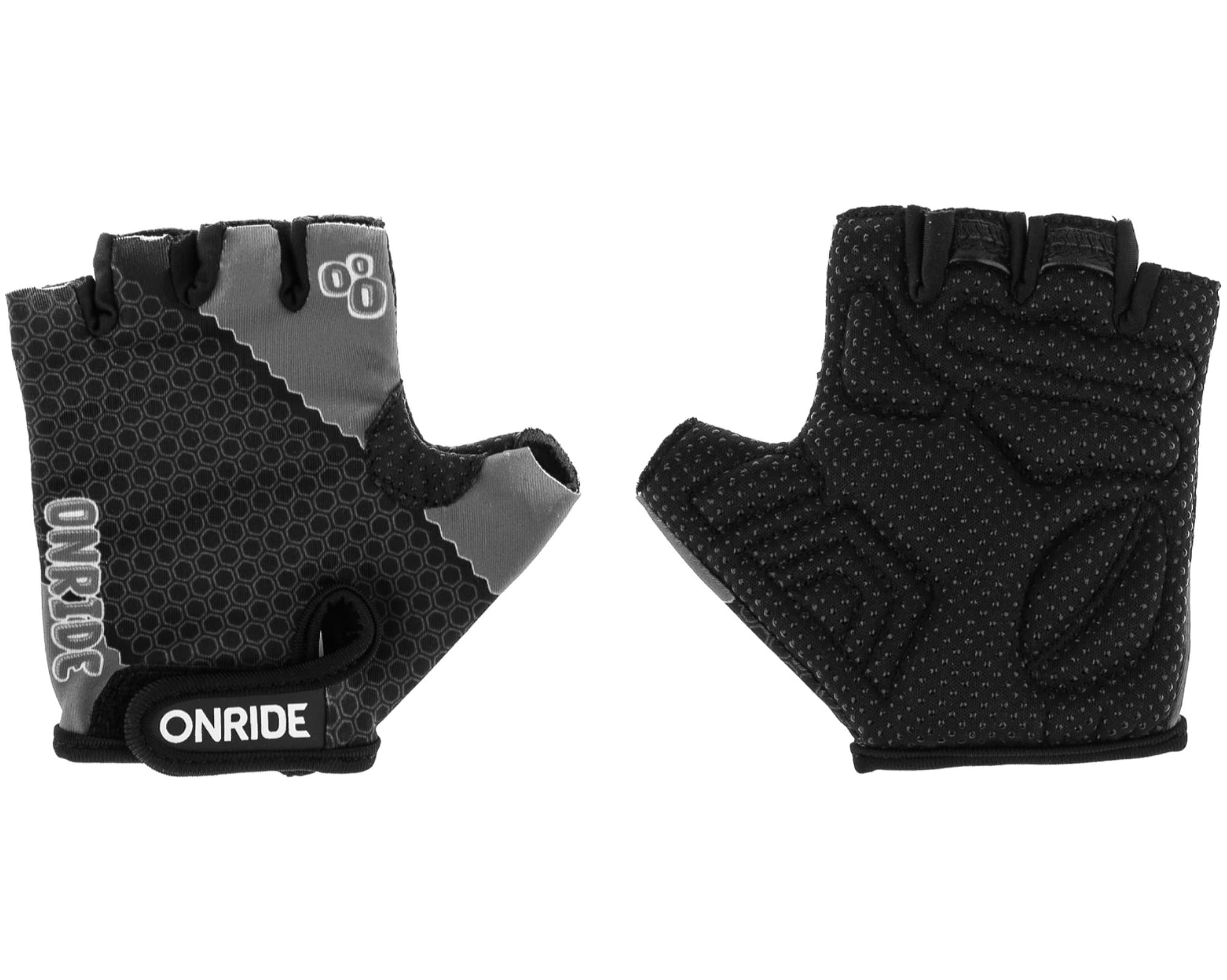 Рукавички дитячі ONRIDE Gem чорний-сірий 9-10