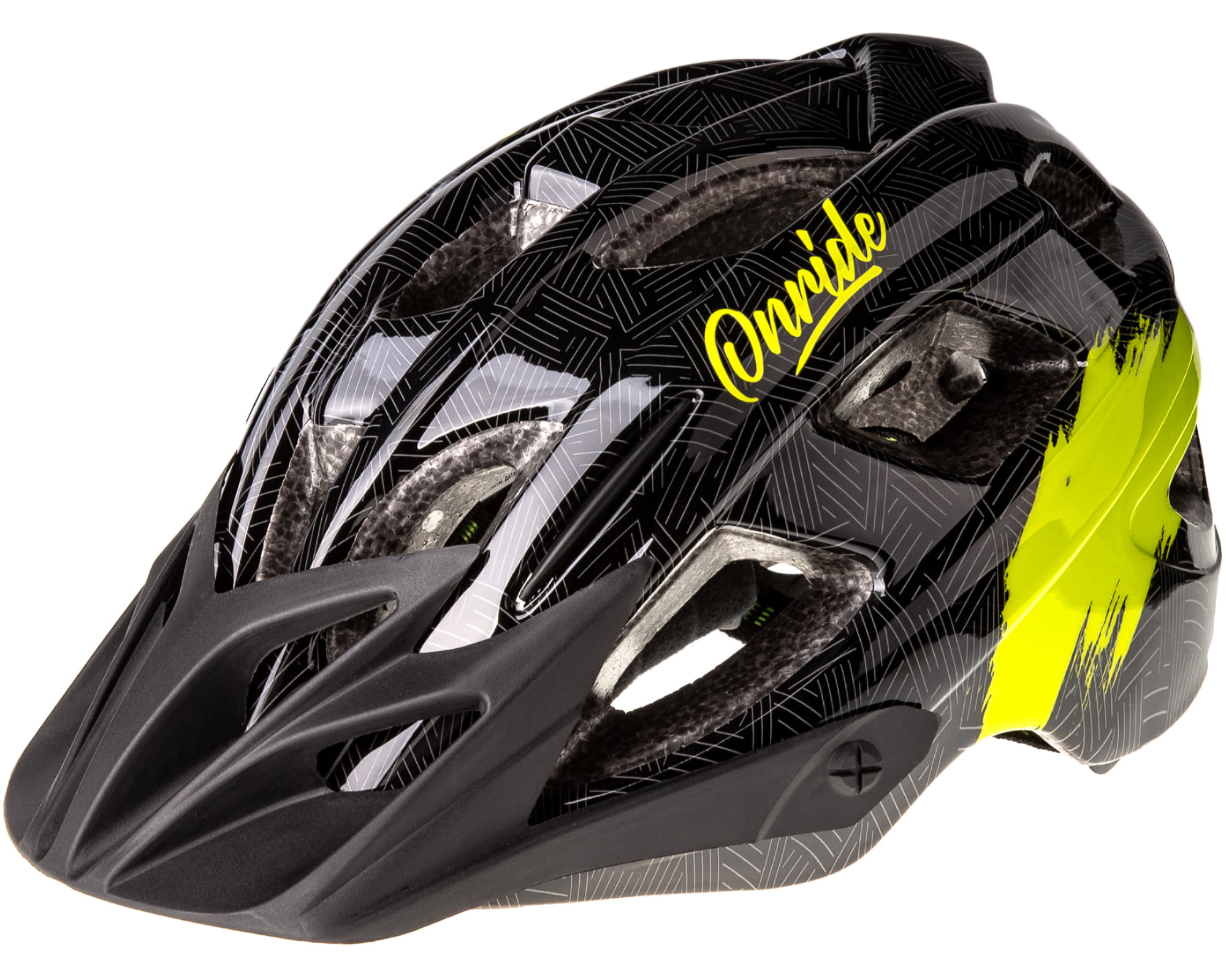 Шолом ONRIDE Rider чорний/зелений M (52-56 см)