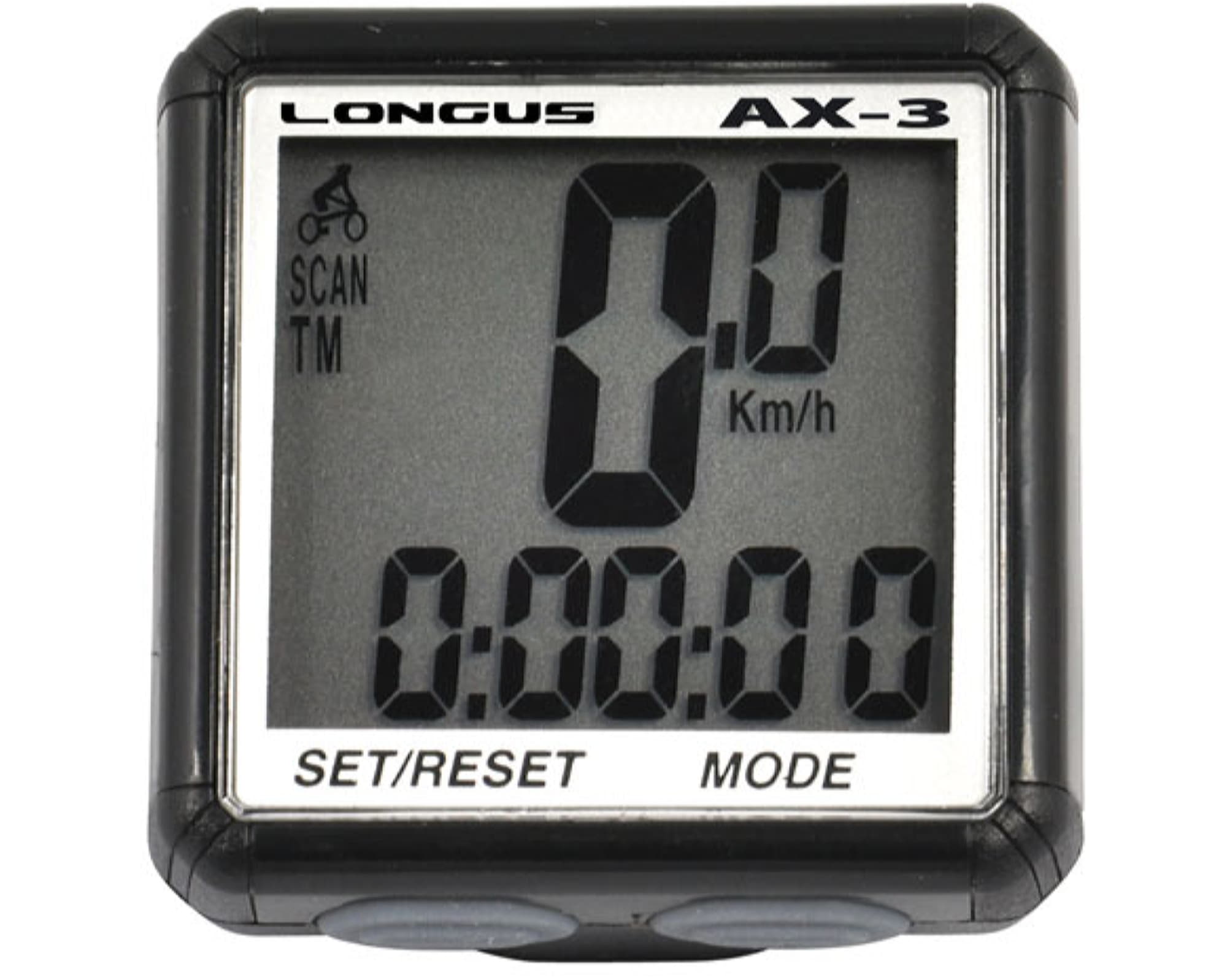 Велокомп`ютер Longus АХ-3, 13 ф-цій, чорний Special Edition