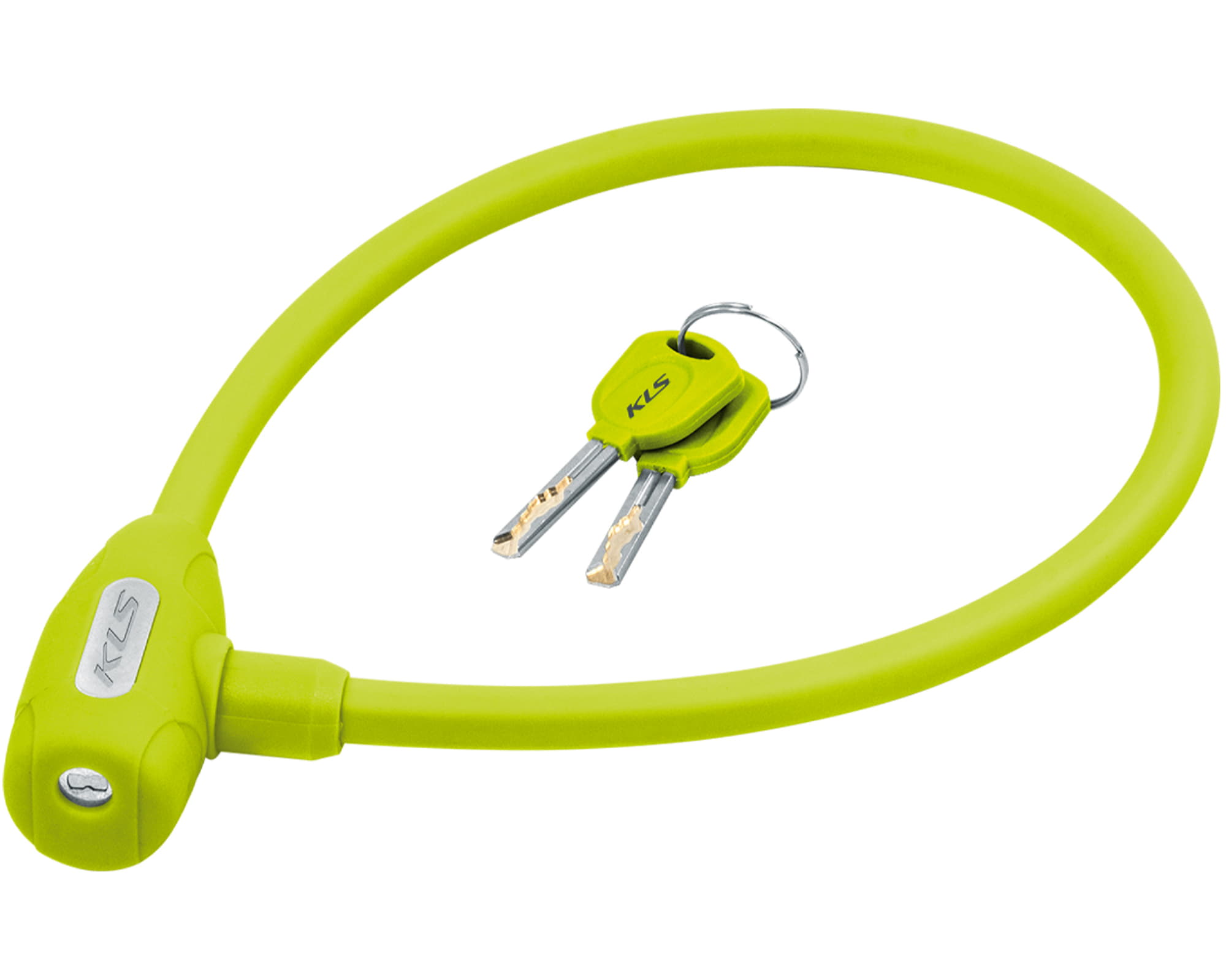Замок тросиковий KLS Jolly лайм 12x650 мм