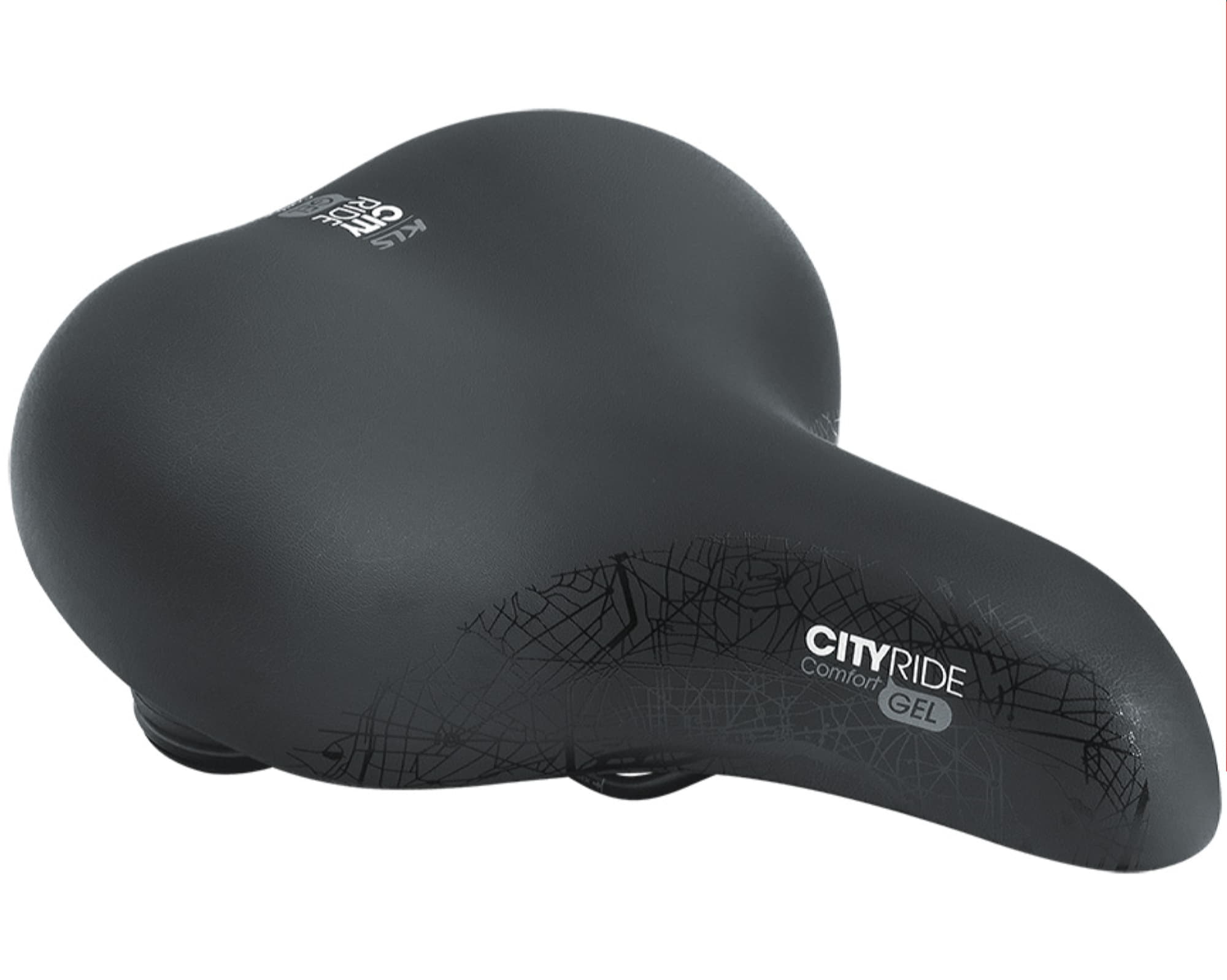 Сідло KLS Cityride гелеве чорний