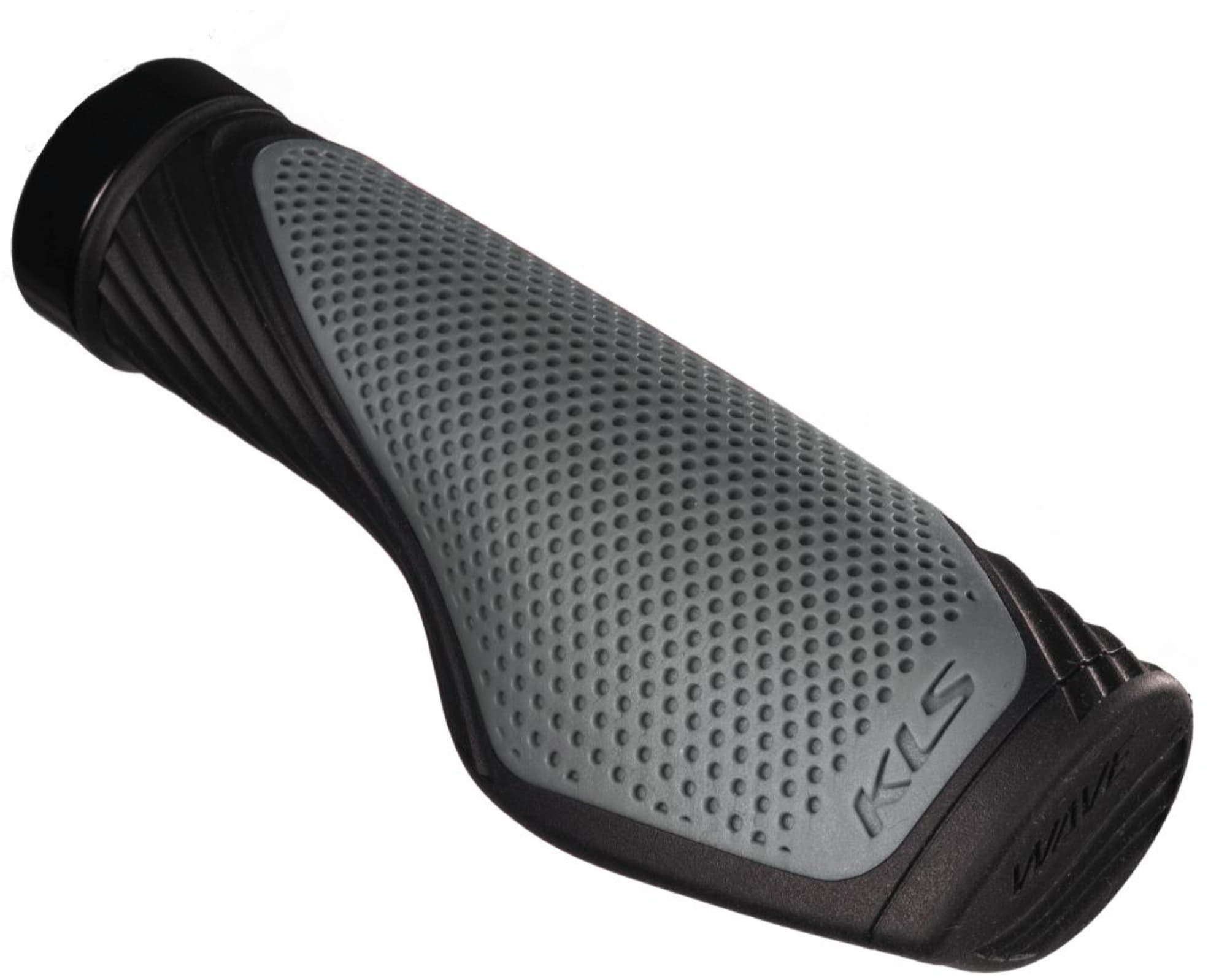 Ручки на руль с одним замком широкие KLS Wave LockOn серый