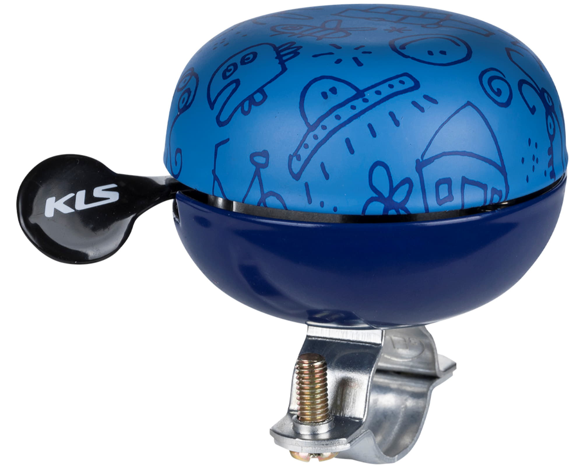 Колокольчик на руль KLS Bell 60 комиксы синий