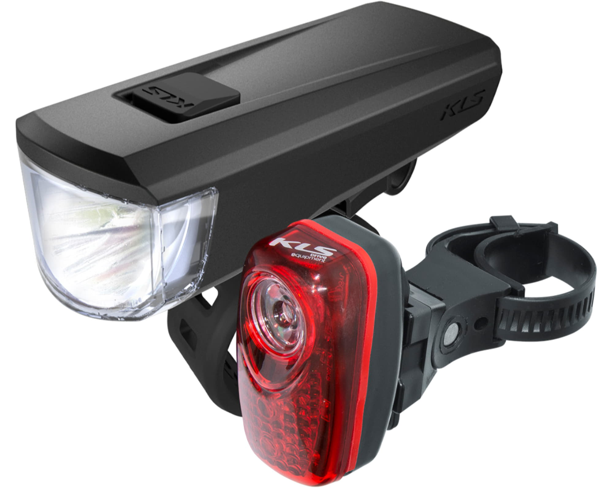 Набор светло передний и задняя мигалка KLS Strike