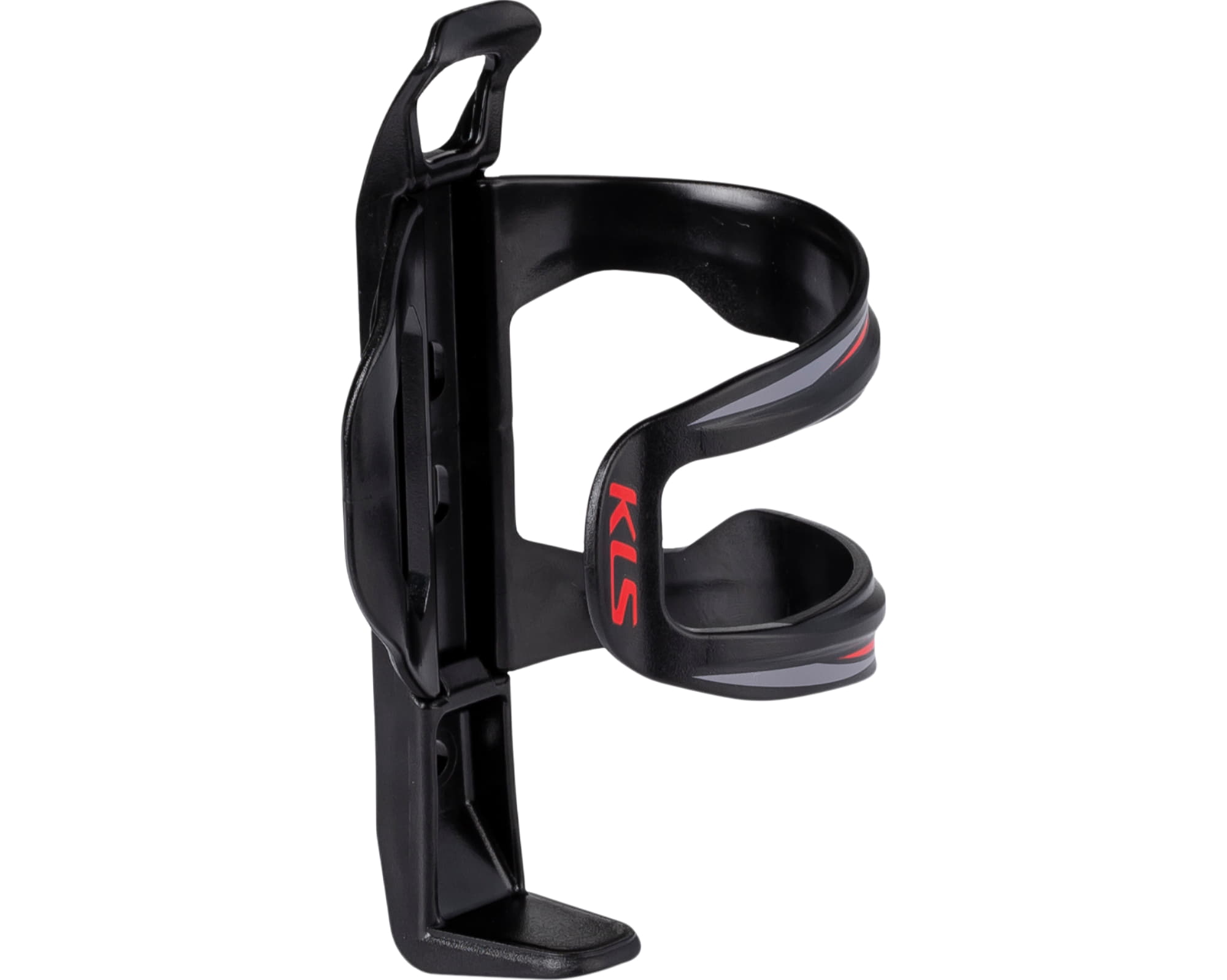 Фляготримач з бічним завантаженням KLS Revert пластик. лівийправий. червоний