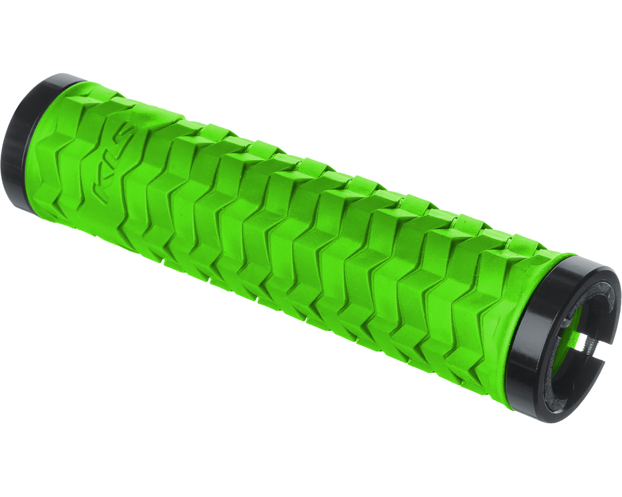 Ручки на кермо з двома замками KLS Poison Double LockOn зелений