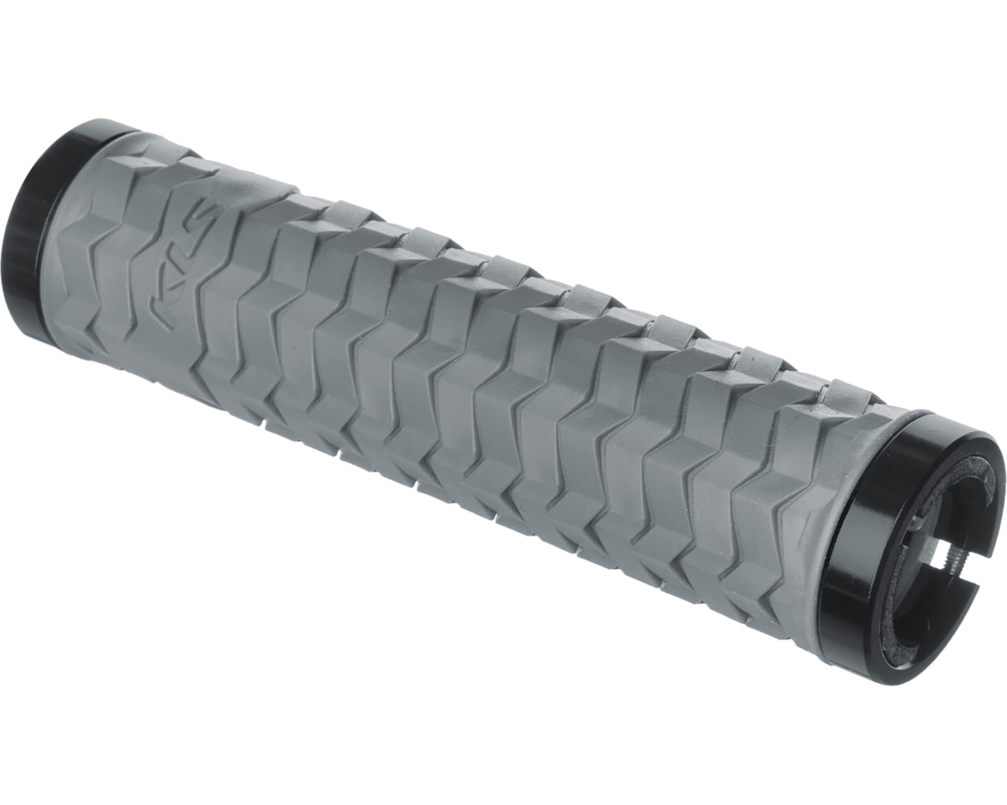 Ручки на кермо з двома замками KLS Poison Double LockOn сірий