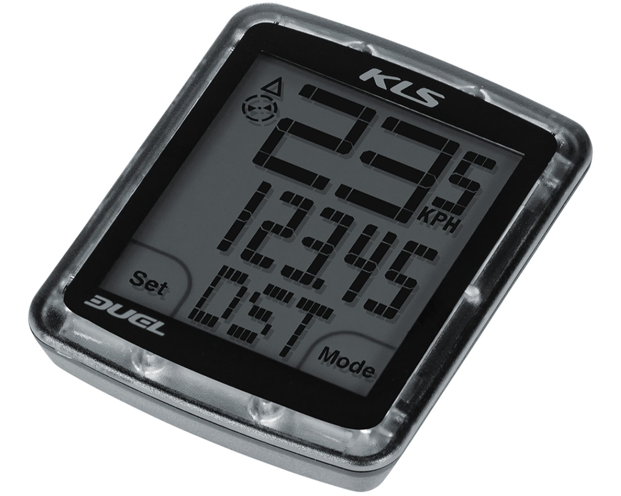 Велокомп'ютер бездротовий KLS Duel WL сірий 10-функцій