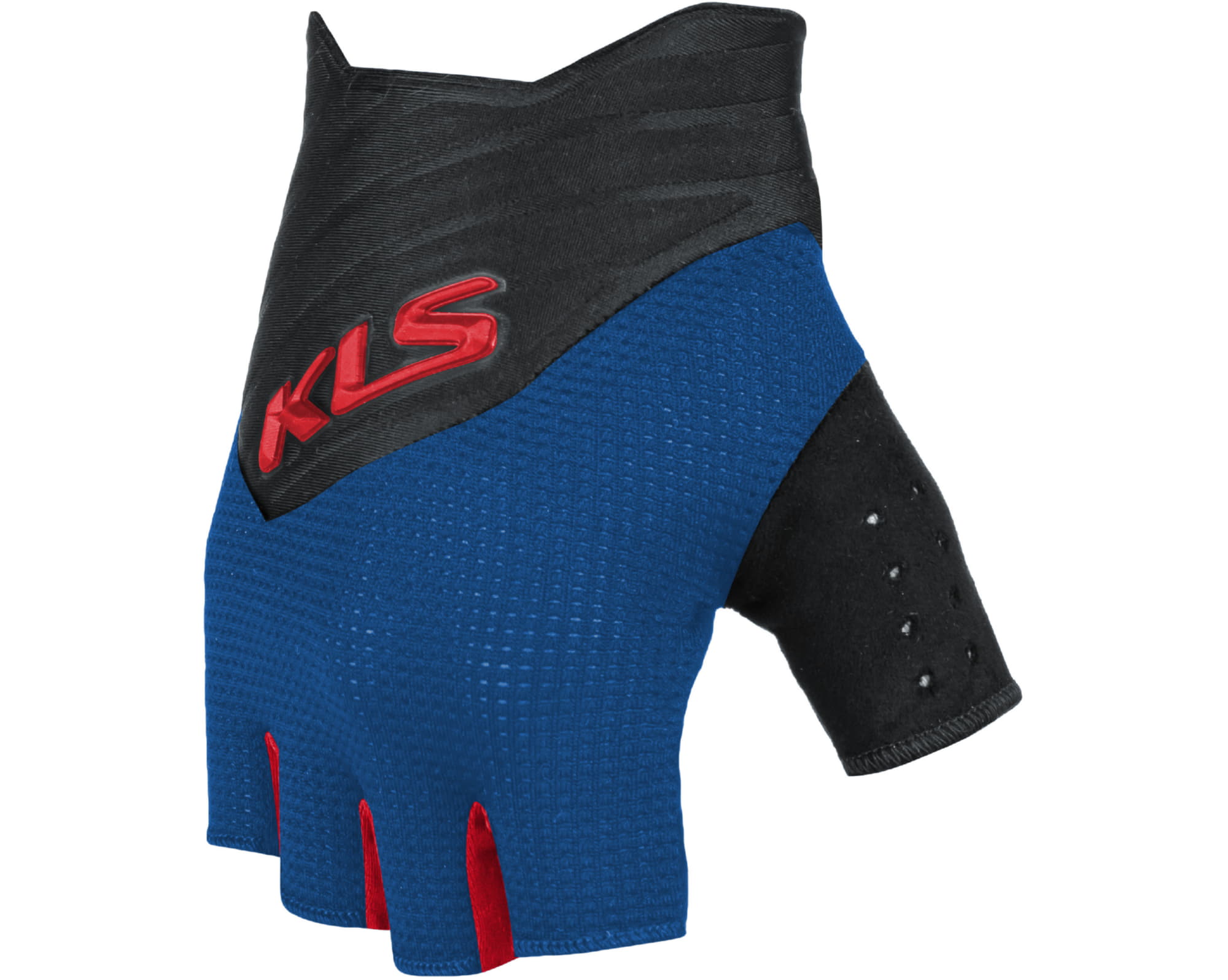 Рукавички короткий палець KLS Cutout синій M