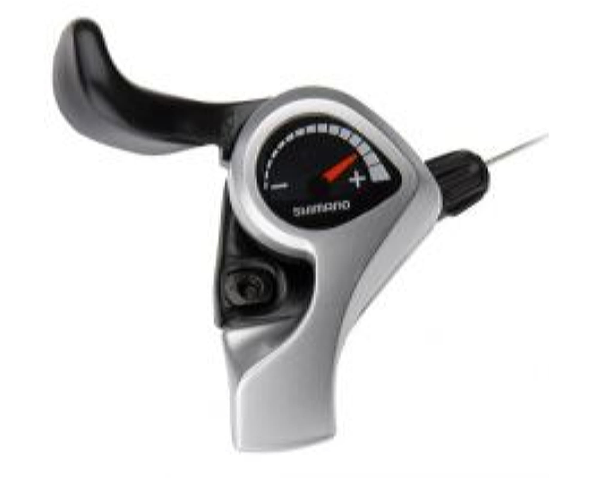 Шифтер Shimano SL-TX50 левый 3-быстрый. (без индексов) + трос, серебро, OEM