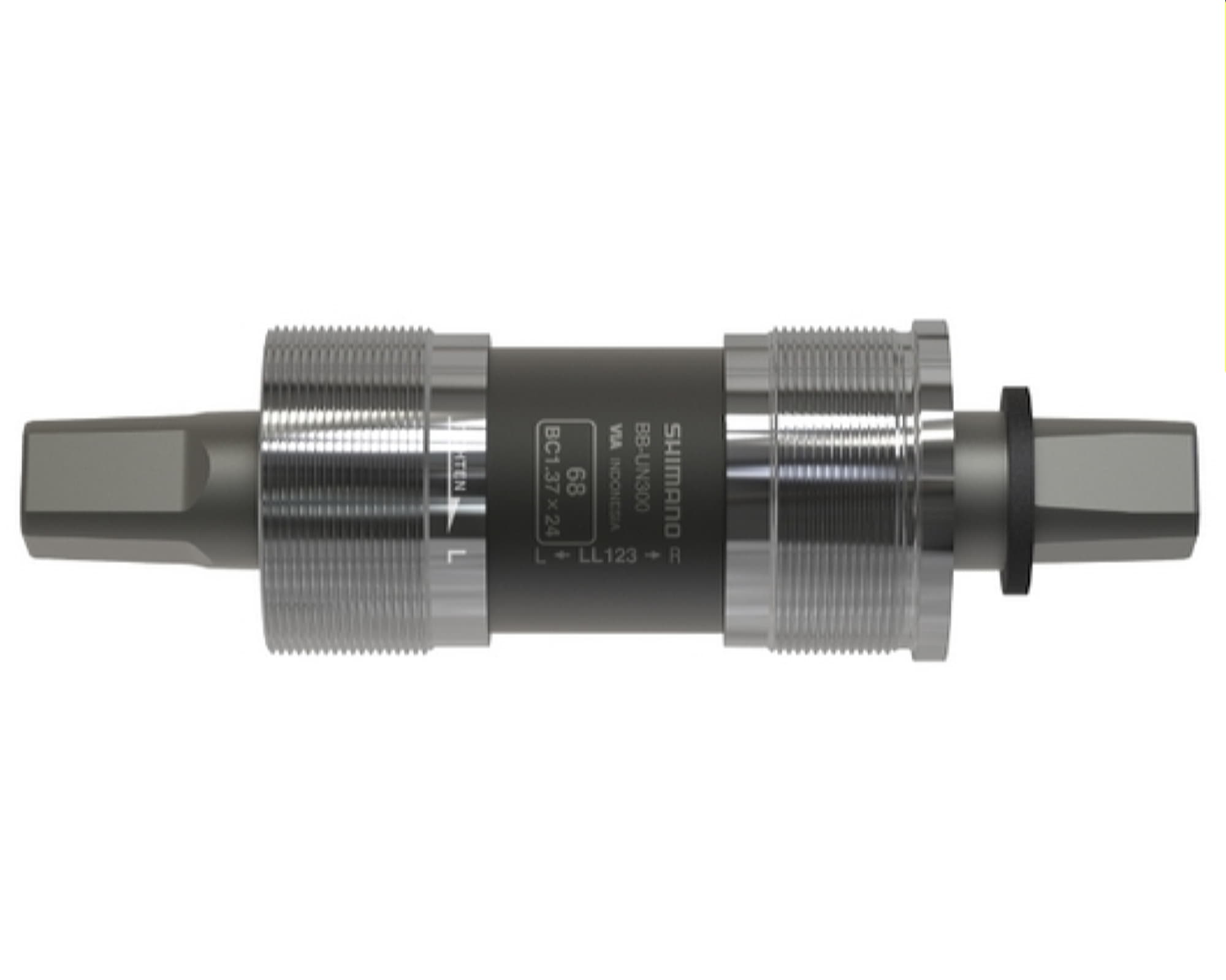 Каретка Shimano BB-UN300 BSA 68x122.5мм (123 мм), 1.37x24, без болтів