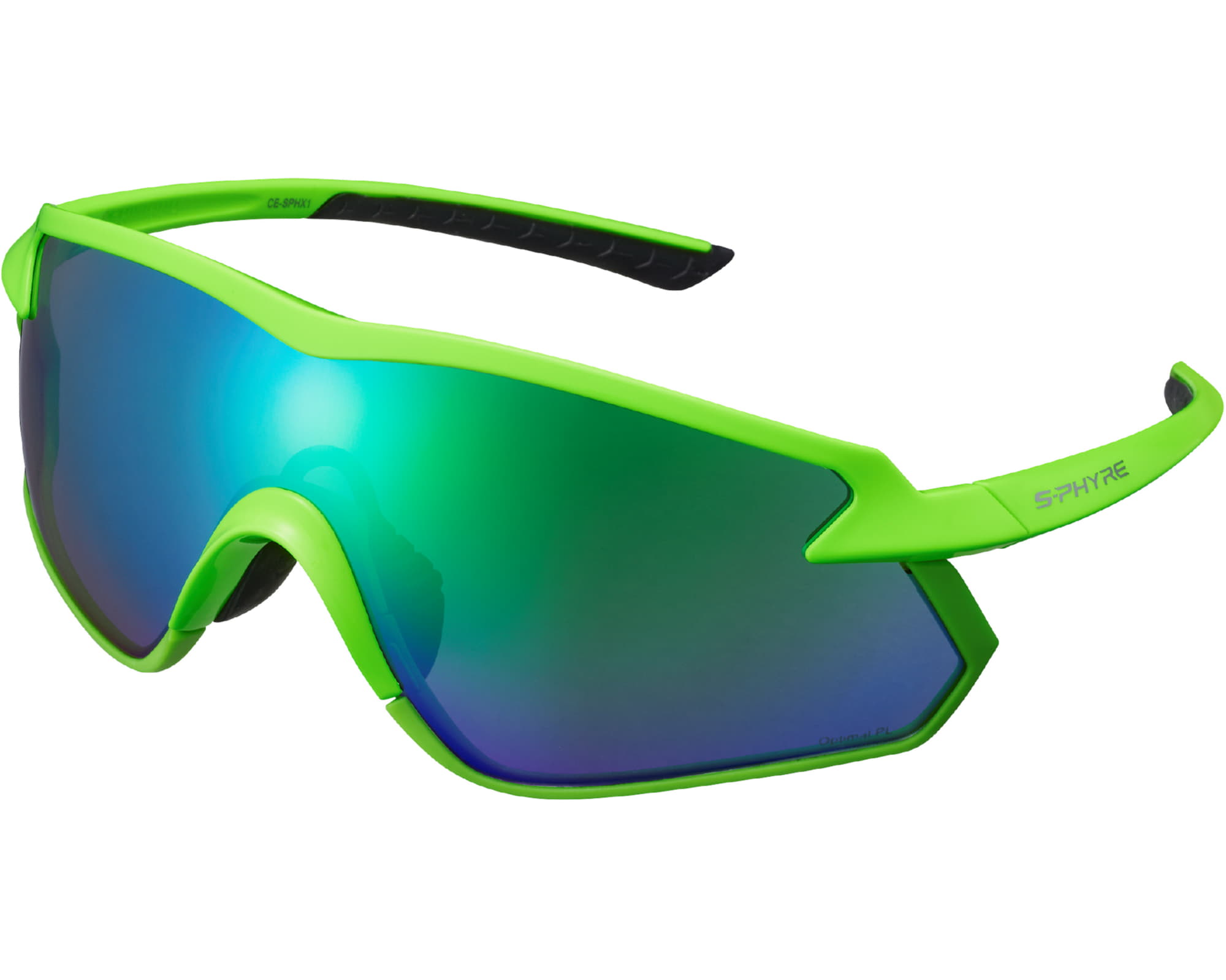 Очки SHIMANO S-PHYRE X поляризованные, неоново-зеленые