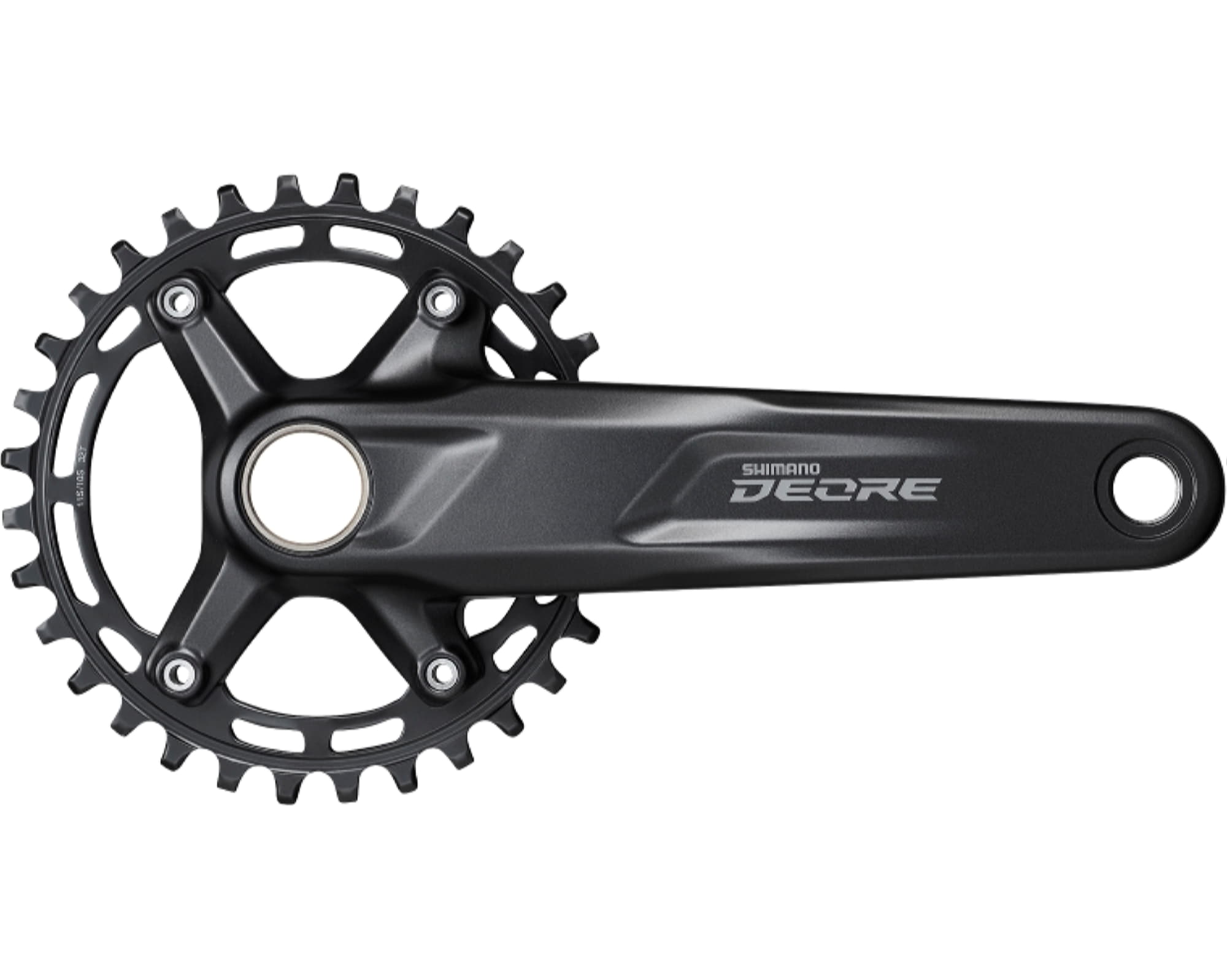 Шатуни Shimano FC-M5100-1 DEORE, інтегрована вісь, 175мм 32T 10/11-шв. CL-52мм без каретки