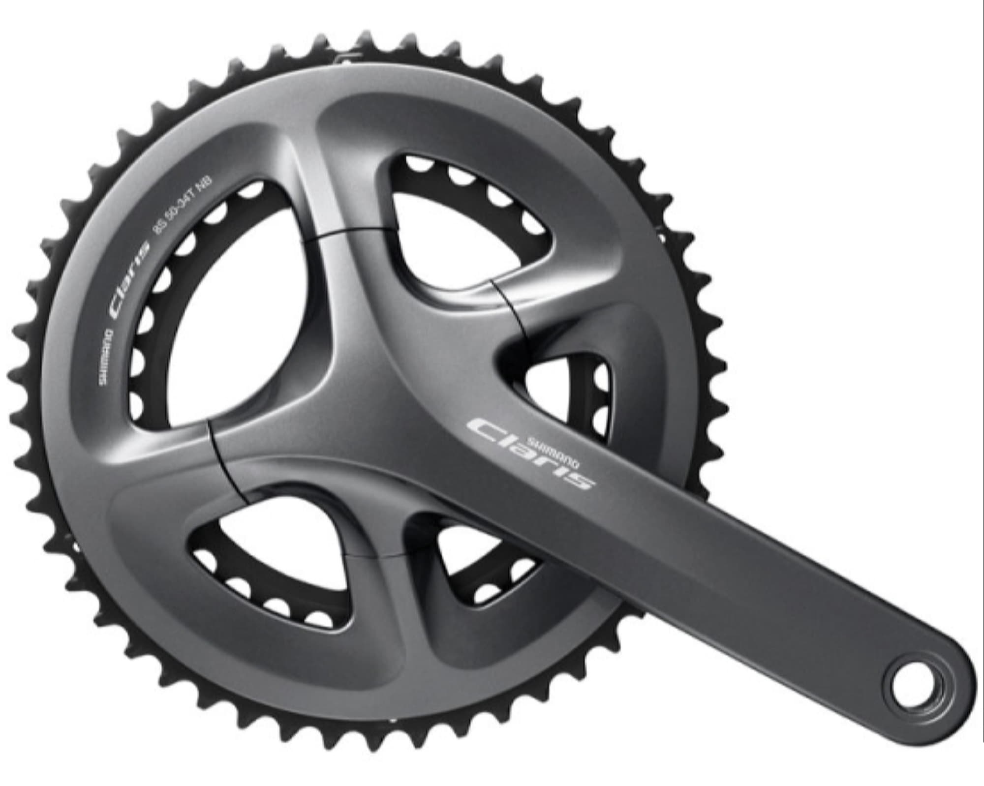 Шатуни Shimano FC-R2000 CLARIS, 175мм, інтегрована вісь 50Х34, без каретки