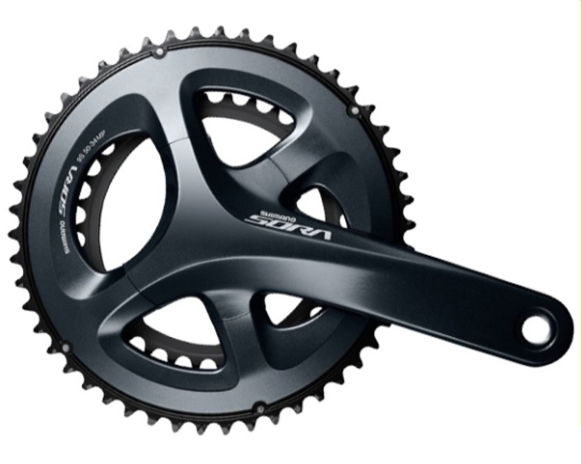Шатуни Shimano FC-R3000 SORA, 175мм, інтегрована вісь 50Х34, без каретки