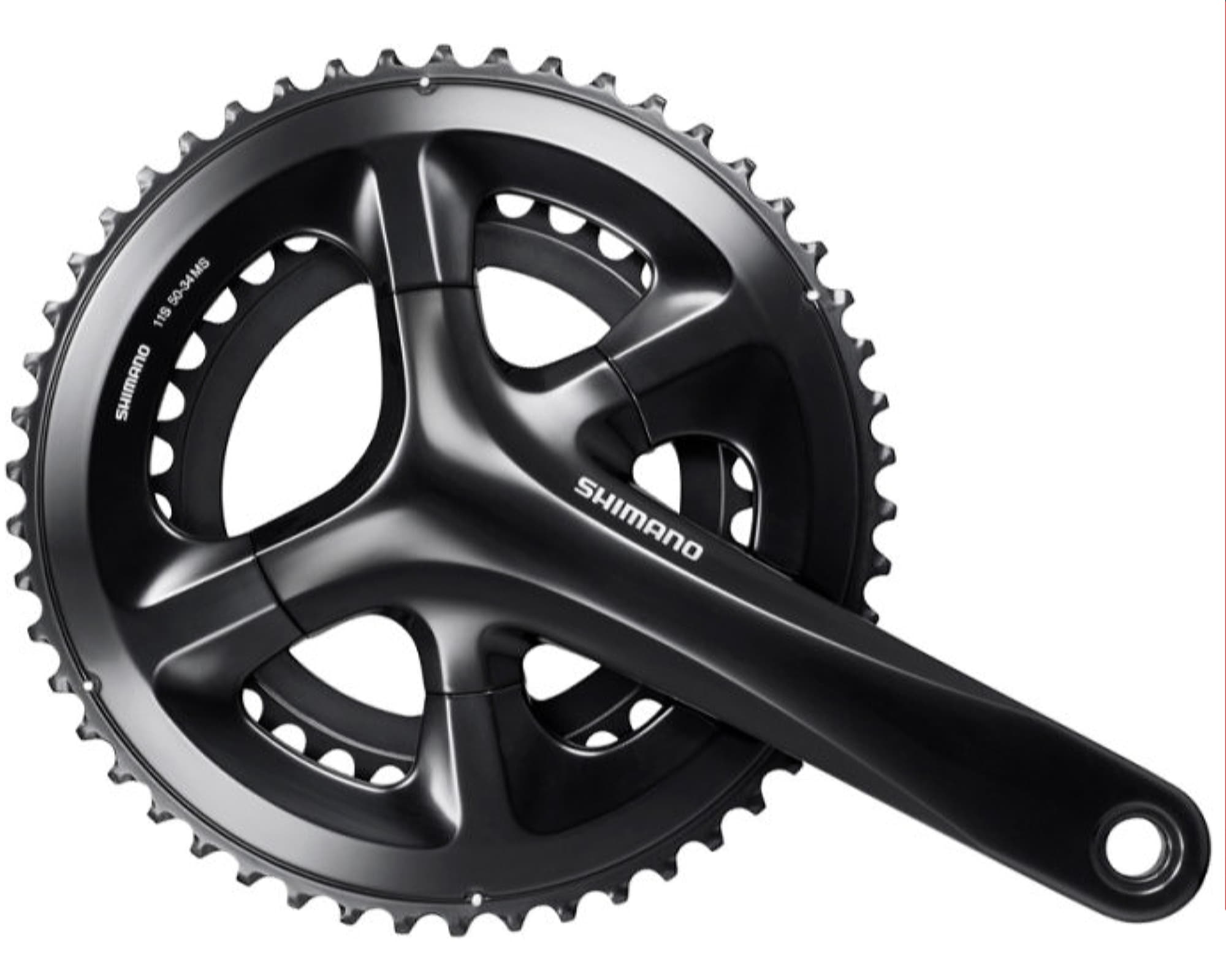 Шатуни Shimano FC-RS510, 175мм 46Х36, інтегрована вісь, без каретки