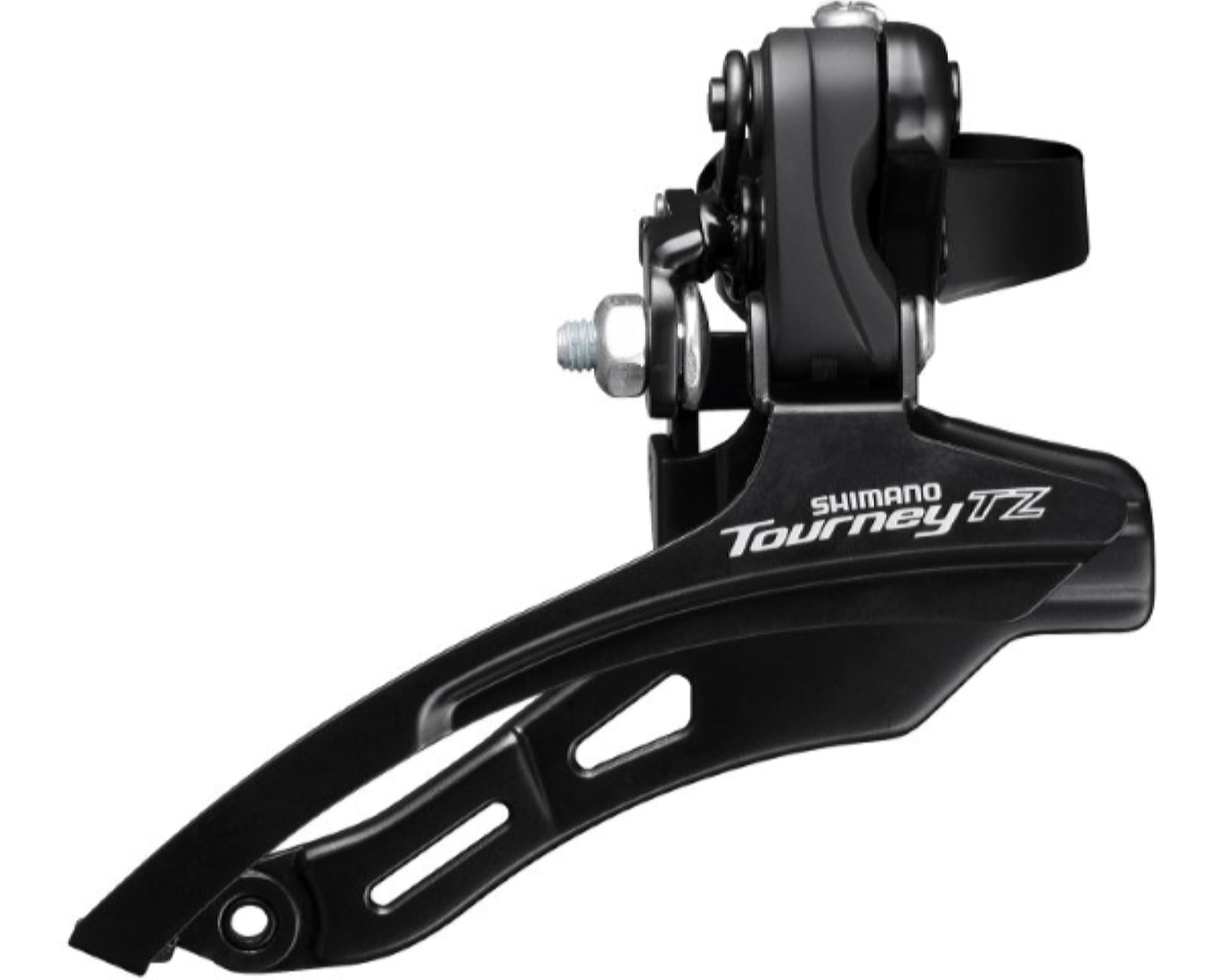 Переключатель передний Shimano FD-TZ510, Down-Swing, верхняя тяга, хомут 31.8мм, для 48Т