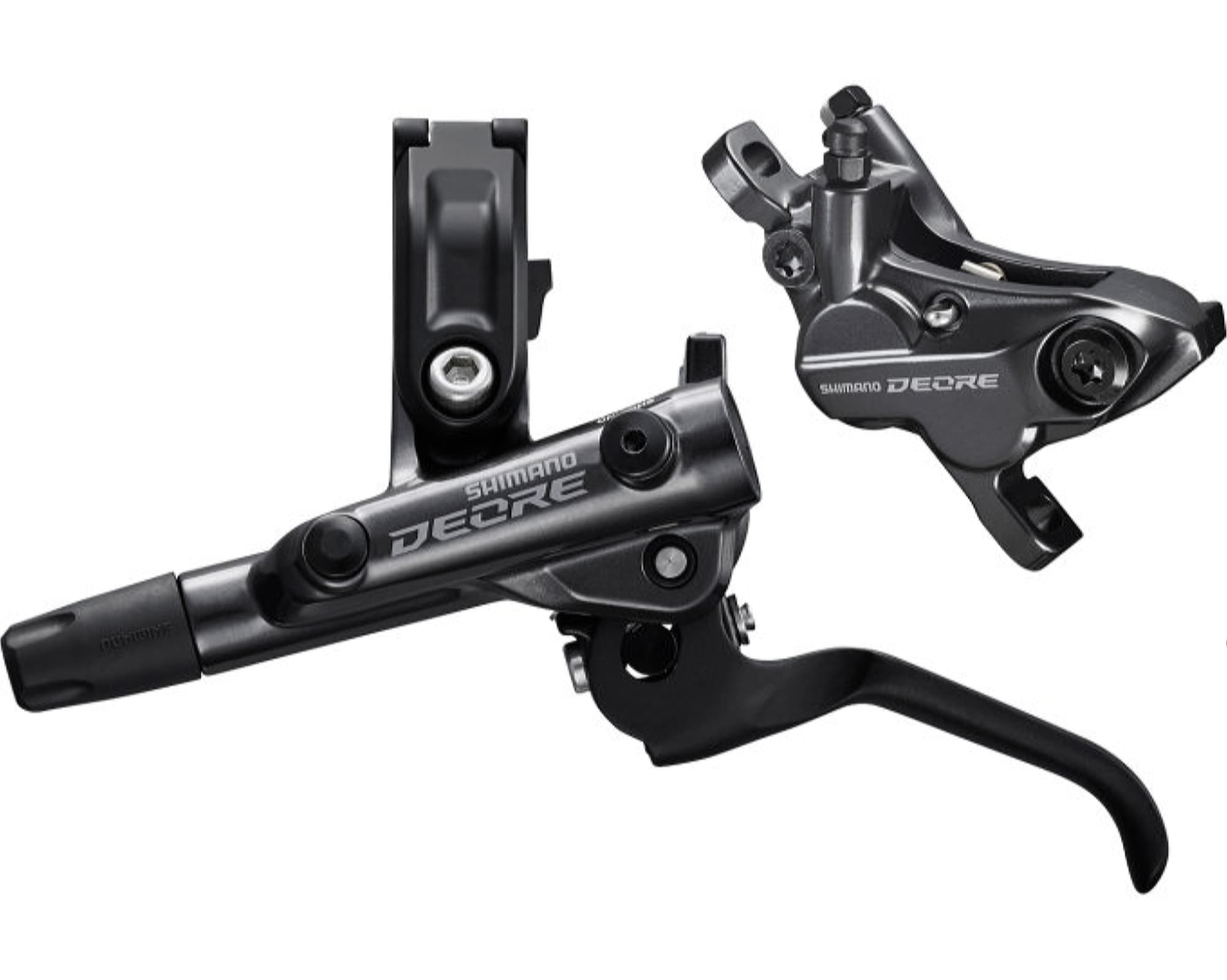 Тормоз гидравл. дисковое Shimano M6120 DEORE переднее (левая ручка, 4-поршн. калипер BR-M6120, J-kit гидролиния 1000мм)