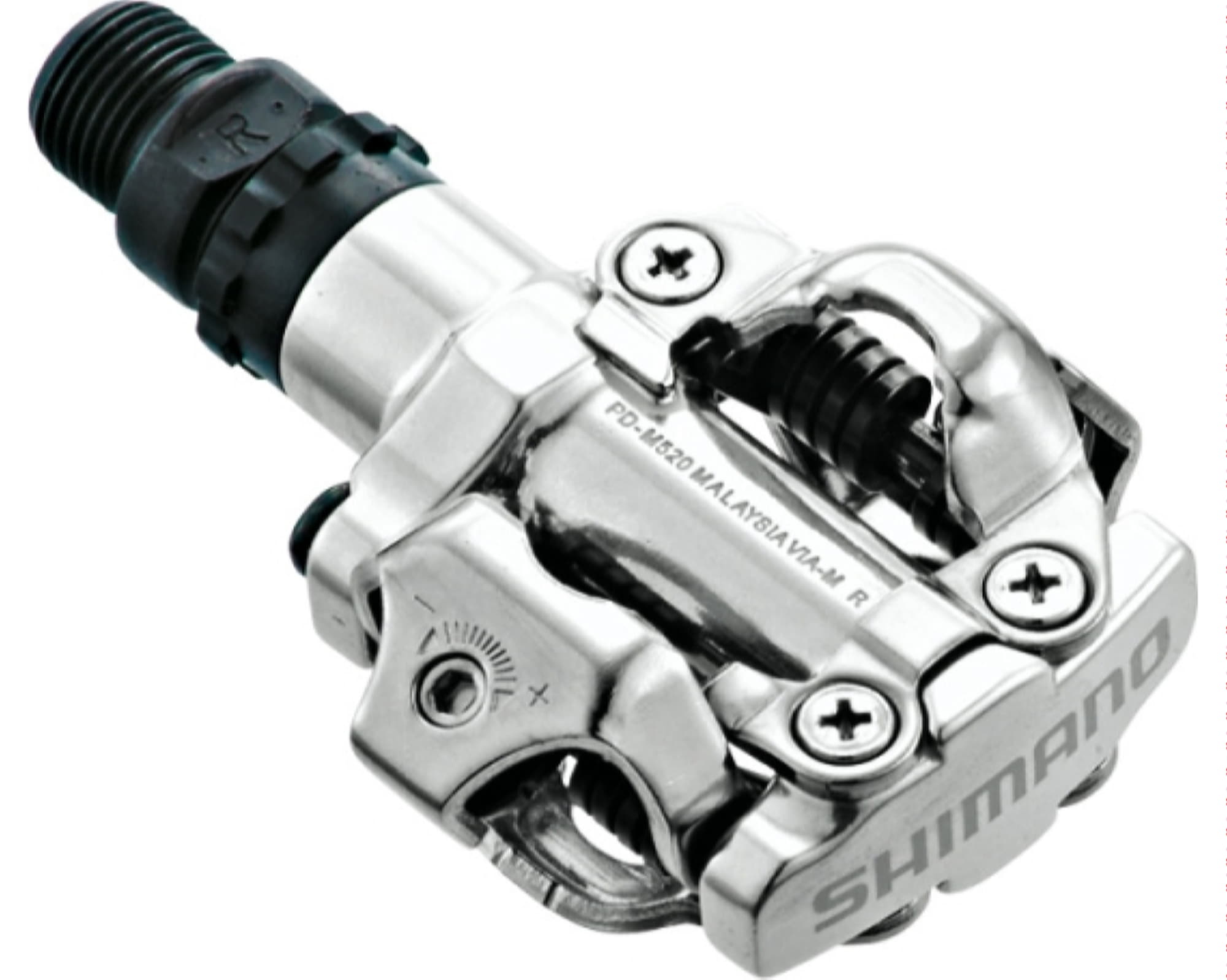 Педали Shimano PD-M520, SPD, серебро