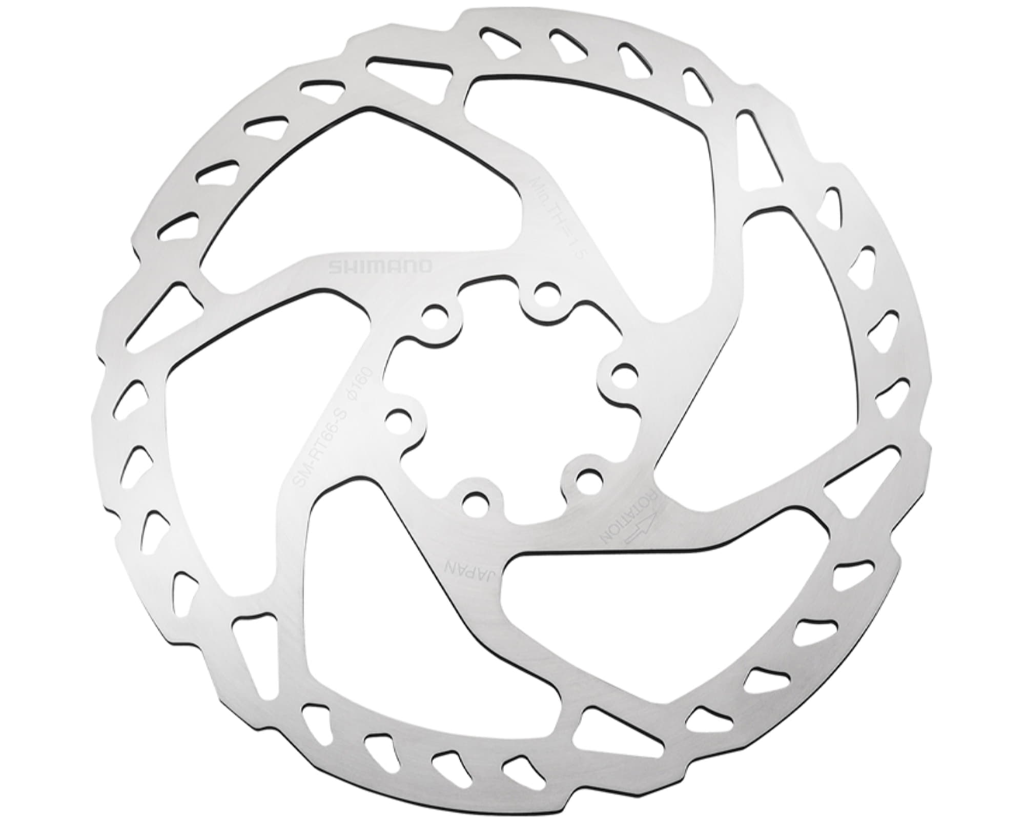 Ротор Shimano SM-RT66-S, 160мм, монтаж 6 болтов