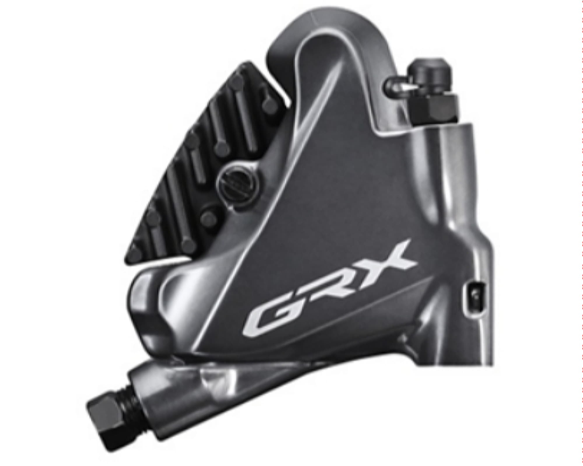 Каліпер гідравл. диск гальм Shimano BR-RX810, GRX, задній FLAT MOUNT, болт 25MM, без адаптера, колодка L03A RESIN PAD(W/FIN)