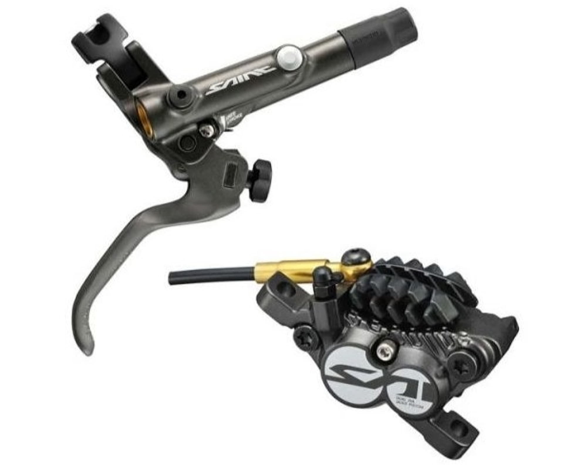 Гальмо гідравл. дискове Shimano M820 SAINT заднє (права ручка, 4-поршн каліпер, J-kit гідроліния 1700мм)