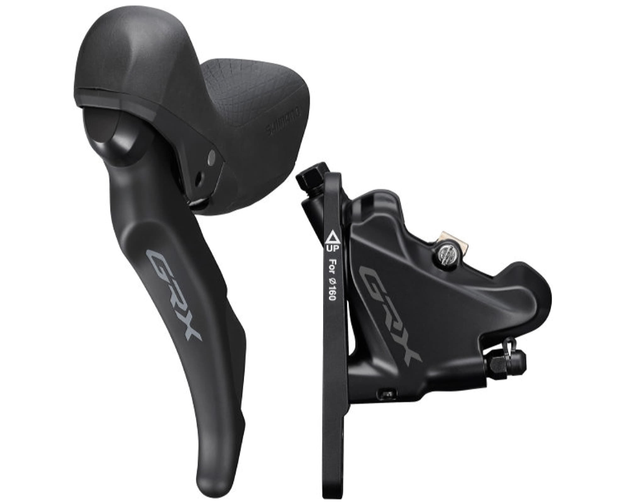 Тормоз гидравл диск Shimano RX400 GRX, передний (левая тормозная ручка/шифтер ST-RX400 2-быстрый, калипер, гидролиния 1000мм)