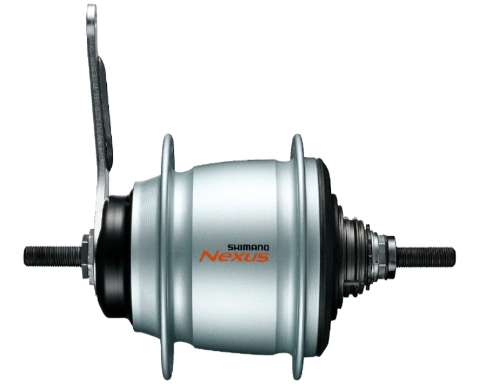 Втулка задняя Shimano, SG-C6001-8, NEXUS 8-быстрый, 36 отв, с ножным тормозом, серебр., насыпной 36H