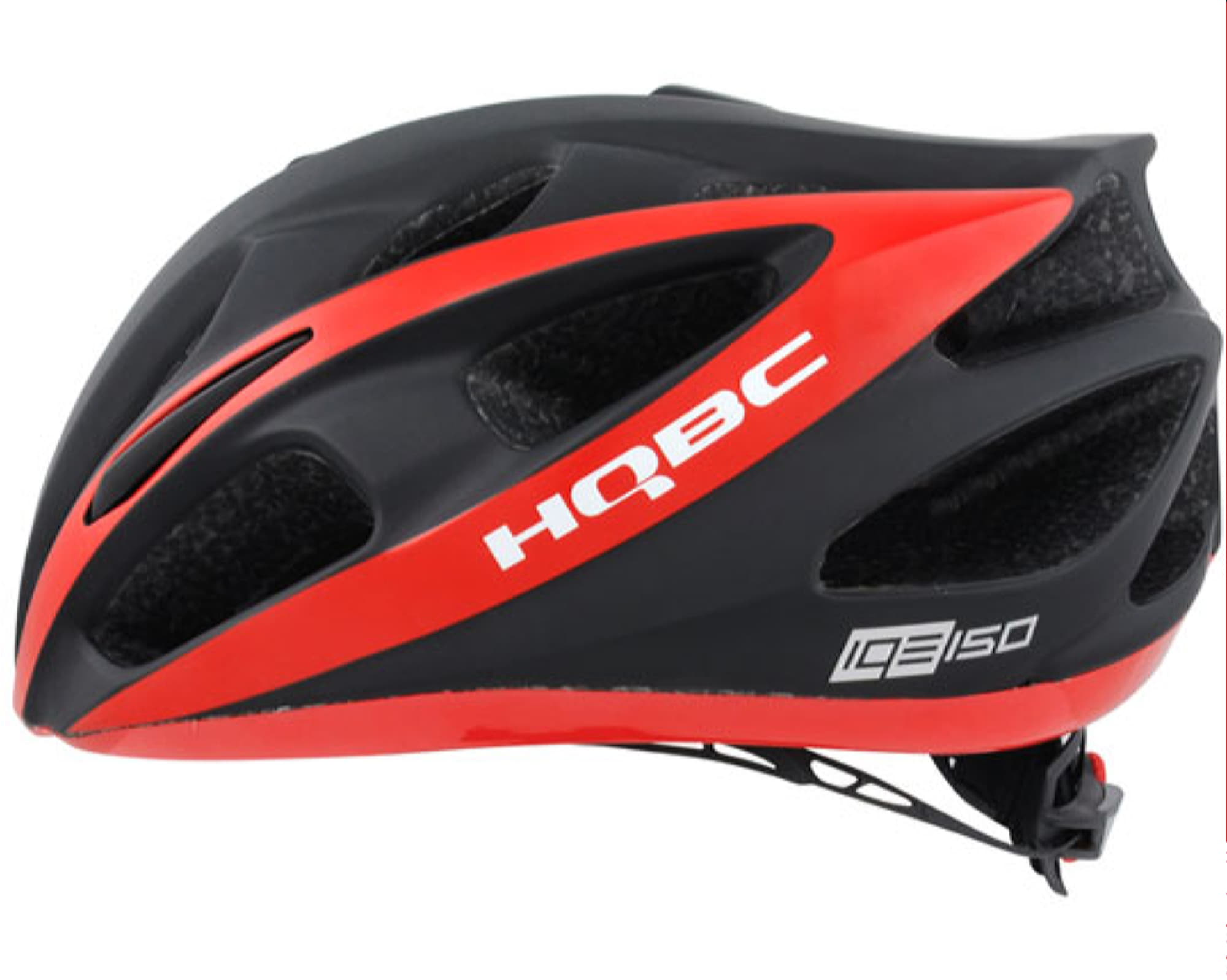 Шолом HQBC IQE розм M. 54-58cm, чорний/червоний, матовий