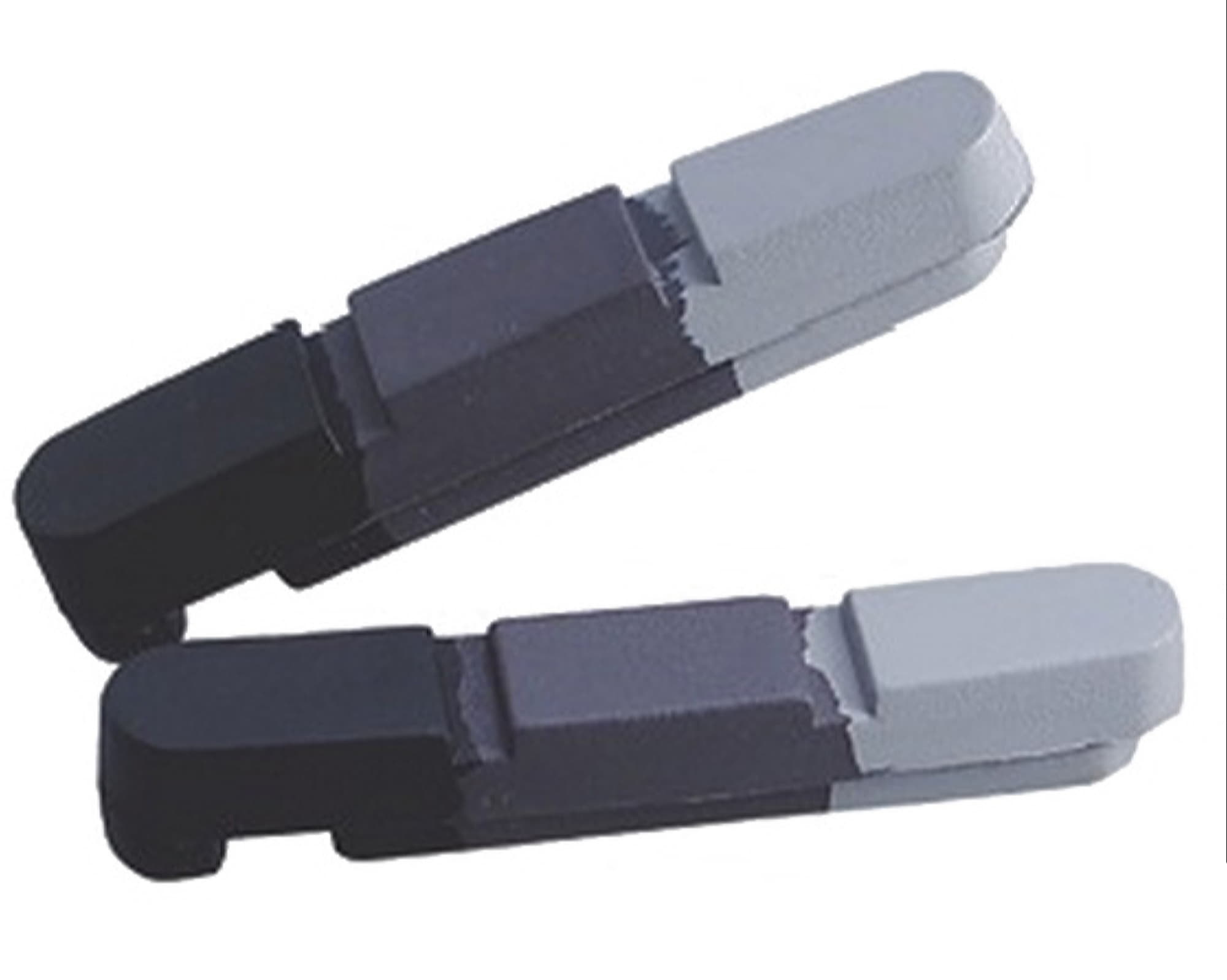 Картриджи Alligator для колодок для алюминиевых ободов черно-серо-белые.