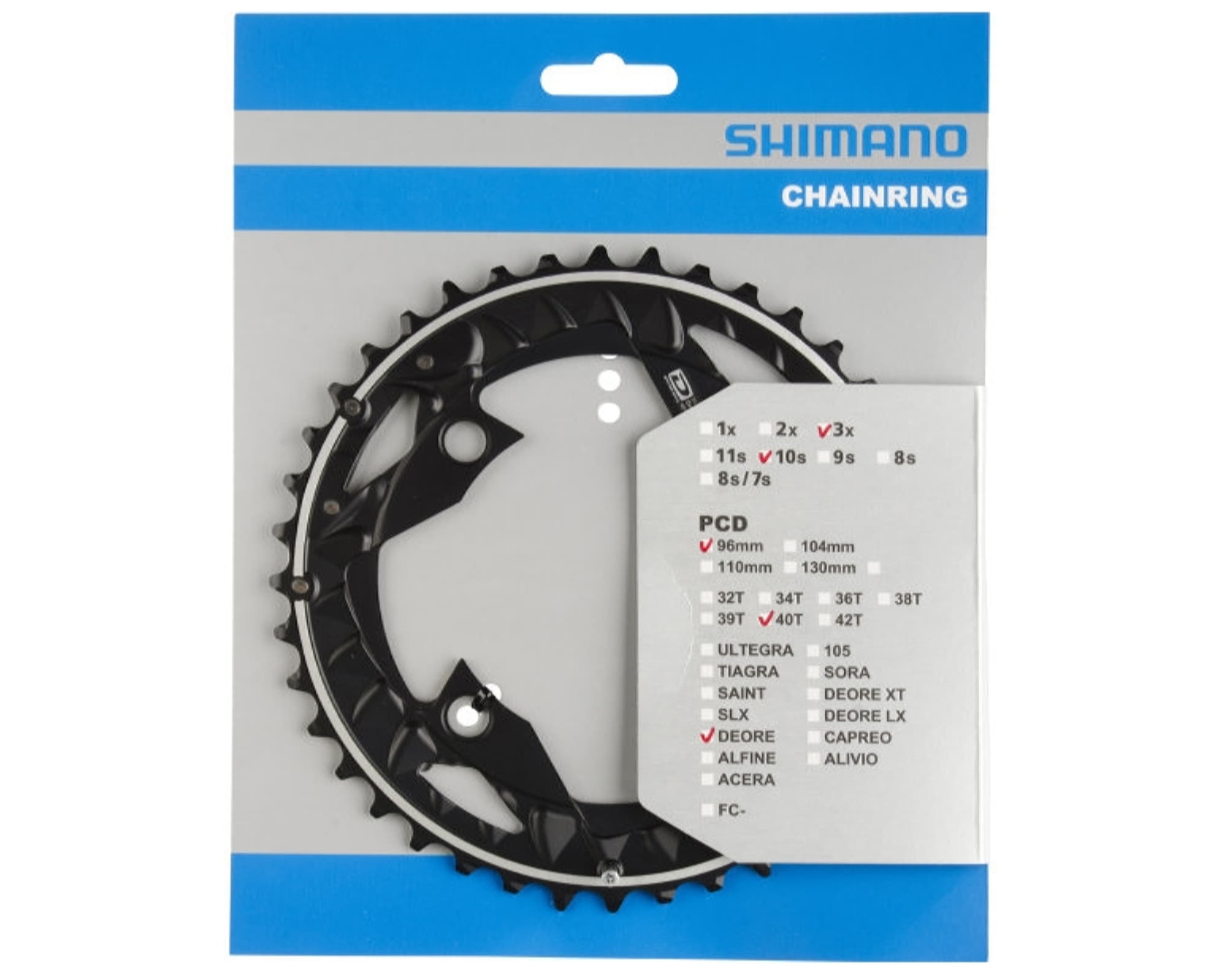 Зірка шатунів Shimano FC-M672/FC-M622 SLX, 40зуб. 10-швидк.