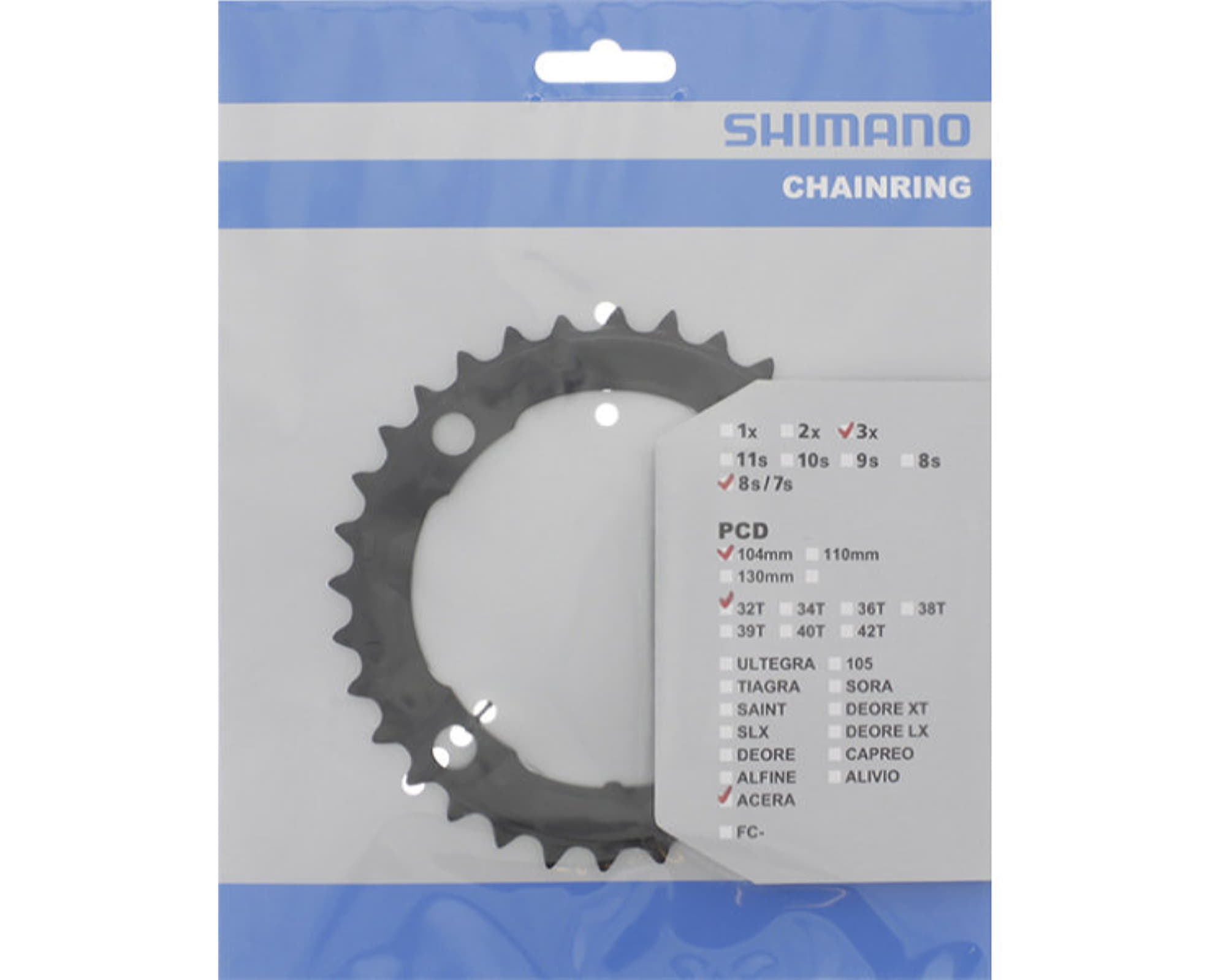 Звезда шатунов Shimano FC-M361 ACERA 32зуб.