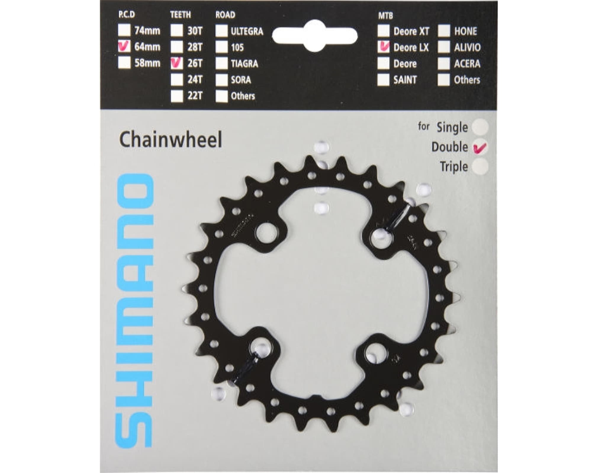 Зірка шатунів Shimano FC-M675 SLX, 26зуб. АK