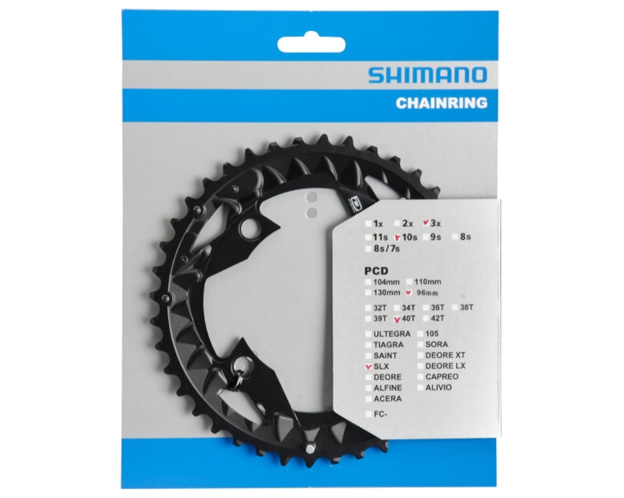 Зірка шатунів Shimano FC-M672/FC-M622 SLX, 40 зуб. AN, 10-швидк.