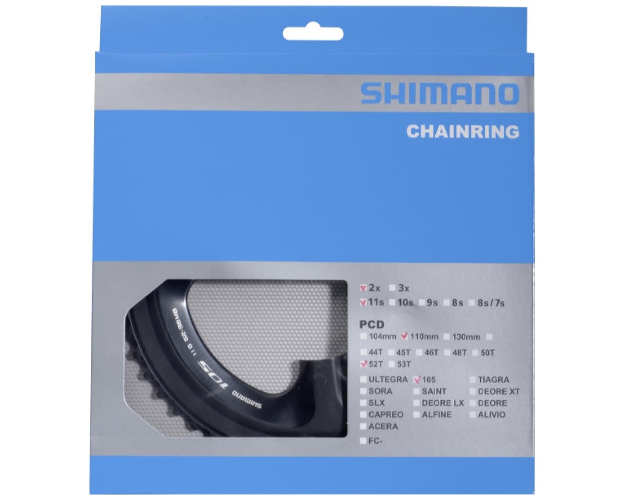 Звезда шатунов FC-5800 Shimano 105, 52зуб. для 52-36T, черный 11-быстрый