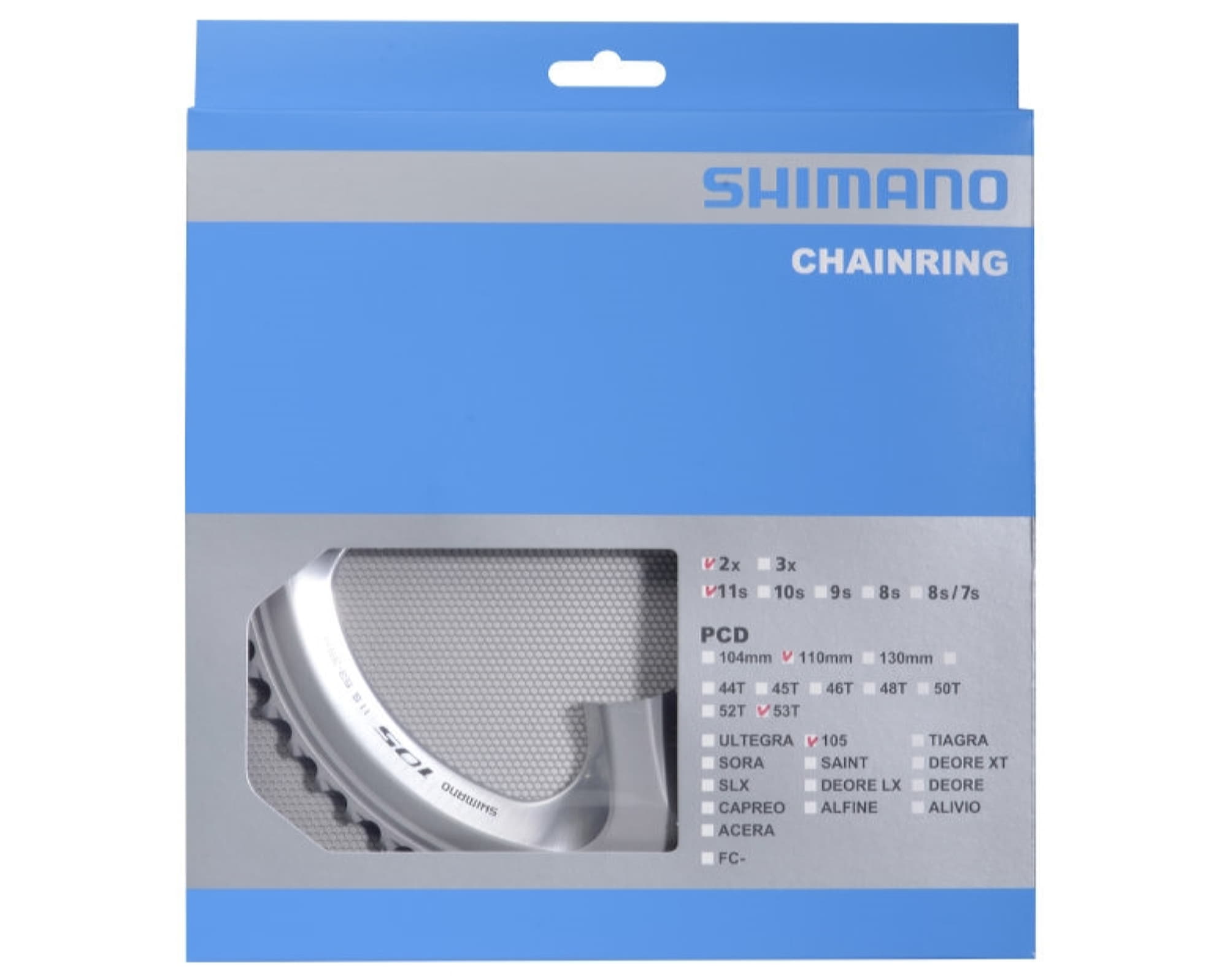 Зірка шатунів FC-5800 Shimano 105, 53зуб. для 53-39T, срібл 11-швидк