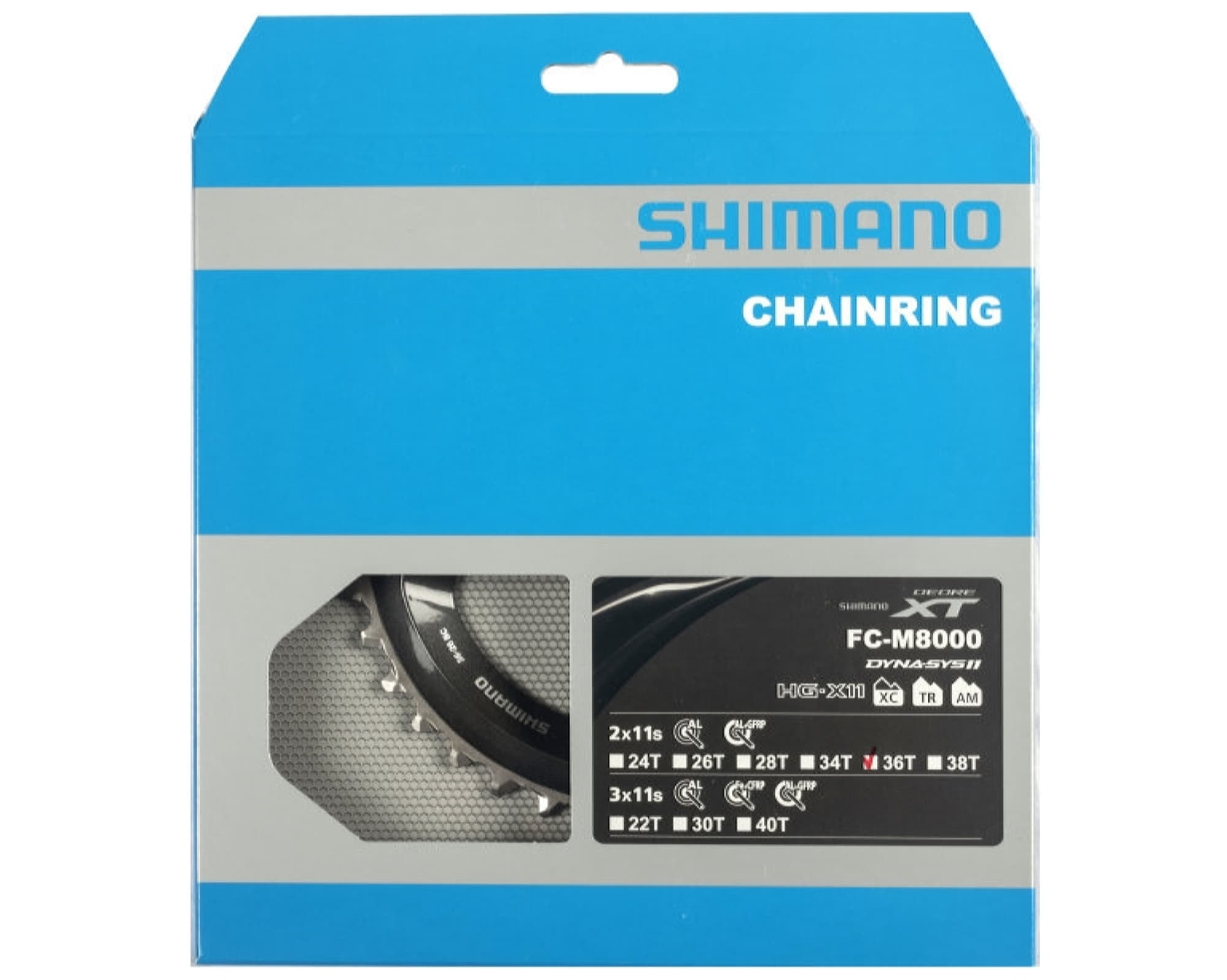 Звезда шатунов Shimano FC-M8000 36 зуб.-BC для 36-26T