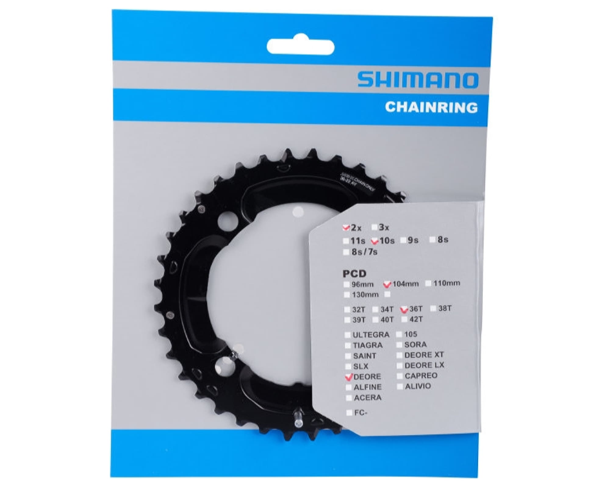 Звезда шатунов Shimano FC-M617, 36 зуб. AY